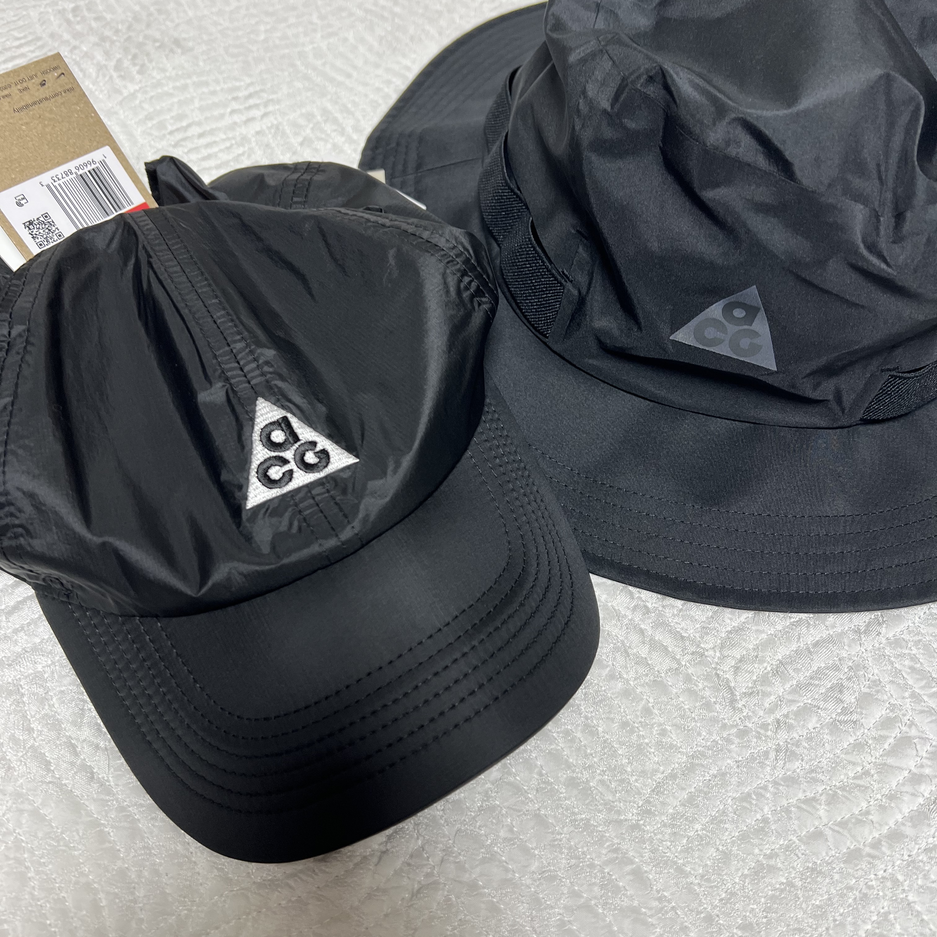 Nike ACG Trail Cap Black, Nike ACG Apex Bucket Hat Black 착용 스타일