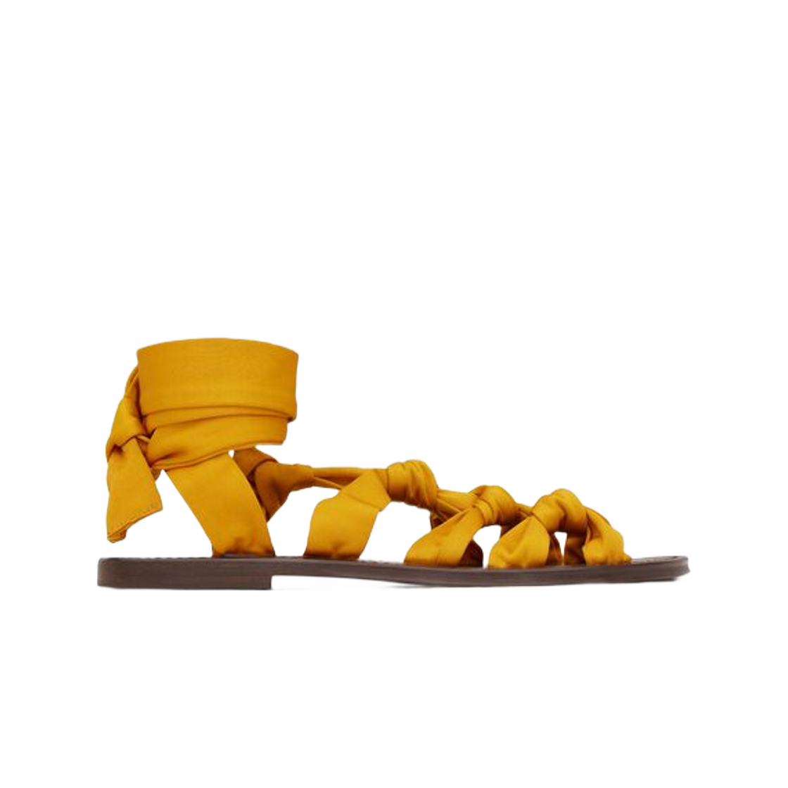생로랑 놀란 샌들 저지 오커(Saint Laurent Nolan Sandals in Jersey Ocre) - 1