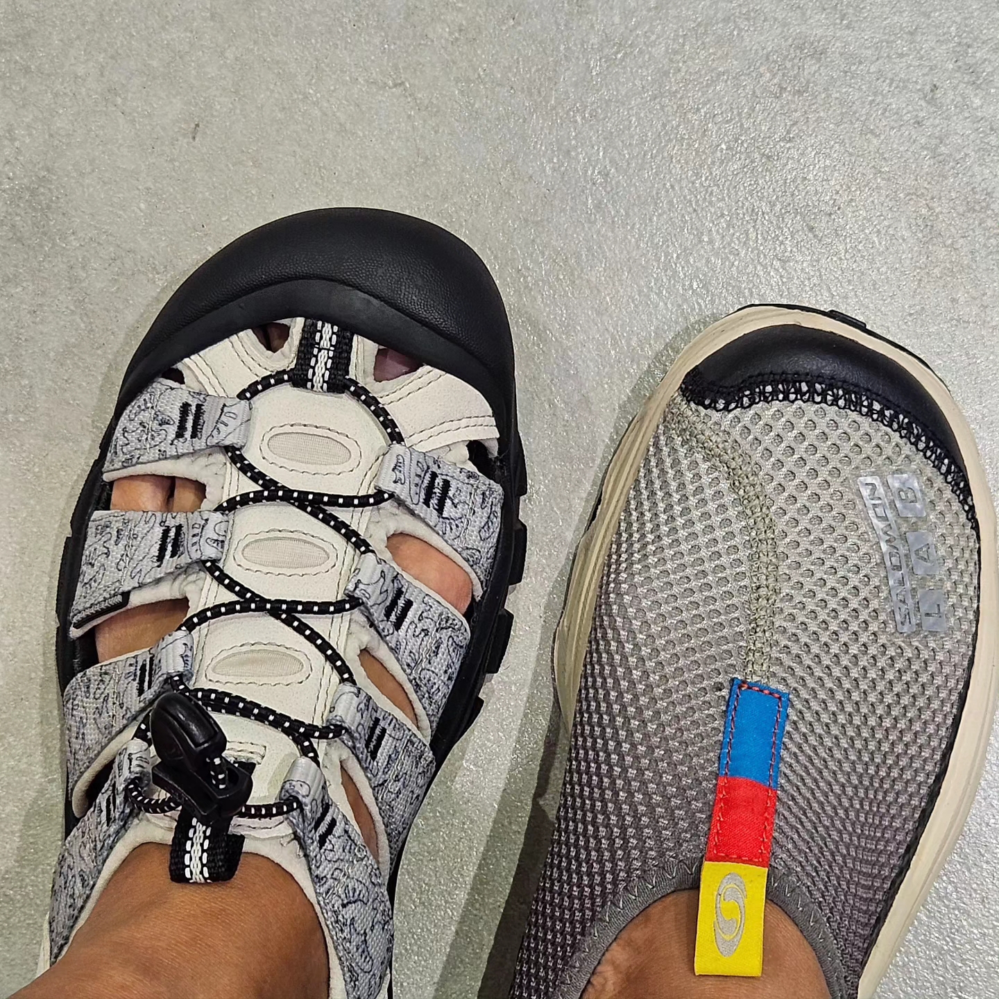 Salomon RX Moc 3.0 Pewter Desert 착용 스타일