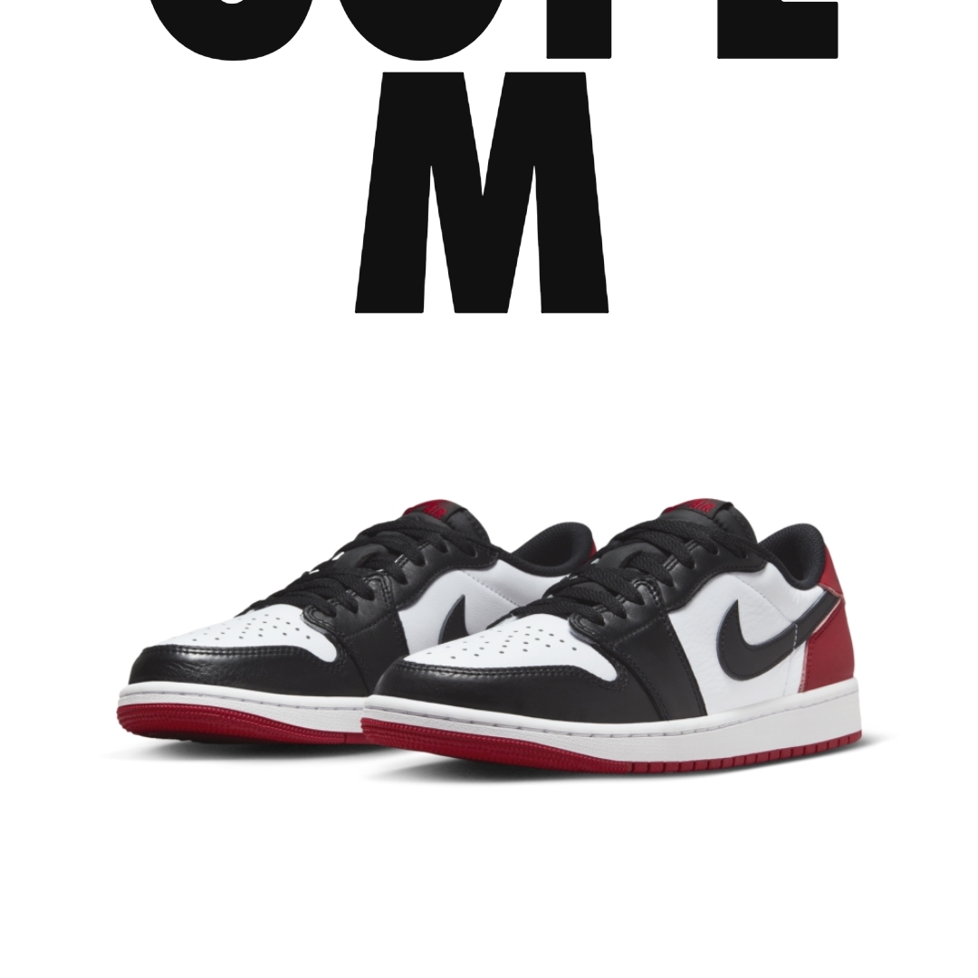 Jordan 1 Retro Low OG Black Toe, Jordan 1 Low Kkachi 착용 스타일 - 1