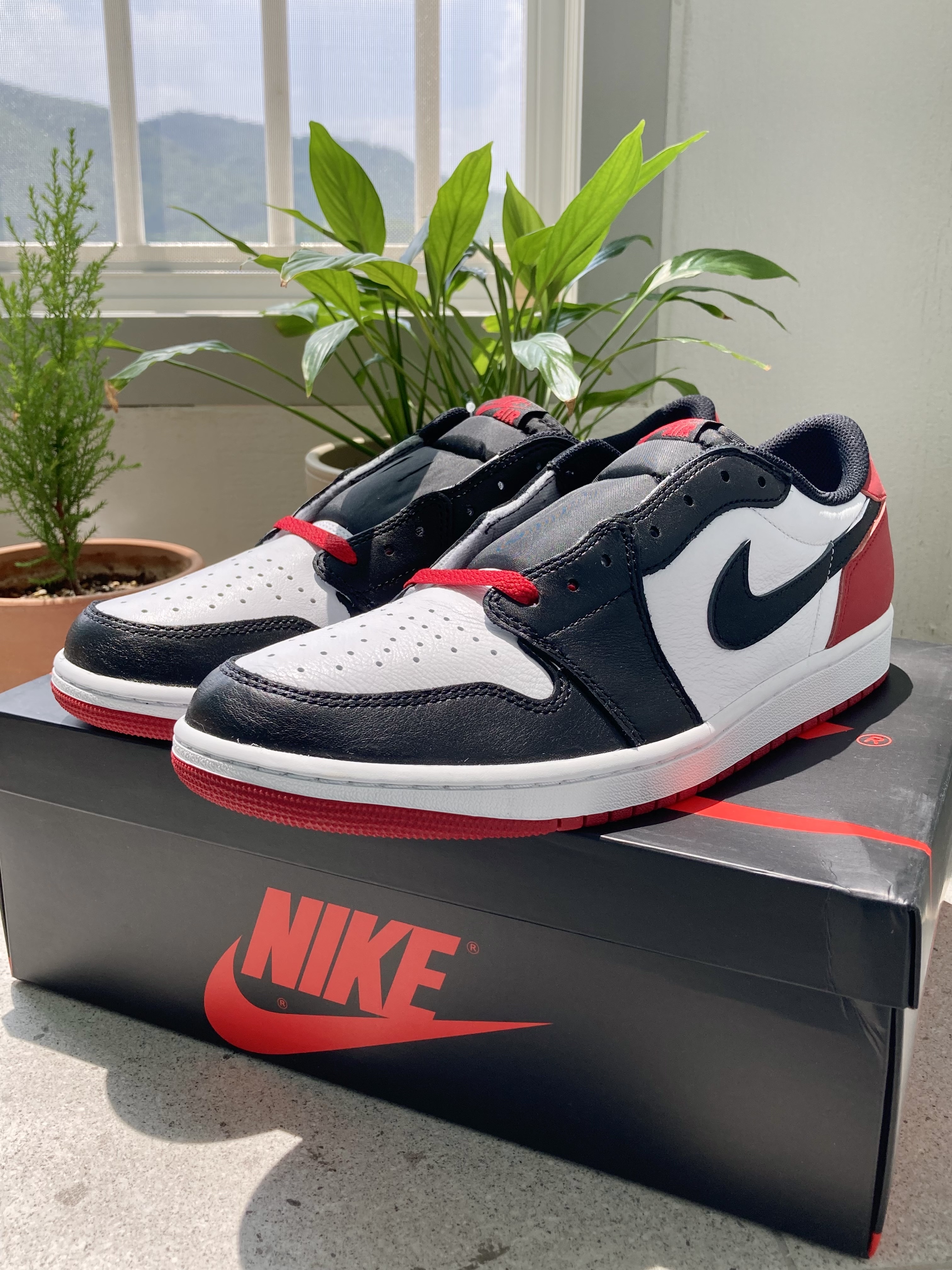 Jordan 1 Retro Low OG Black Toe 착용 스타일