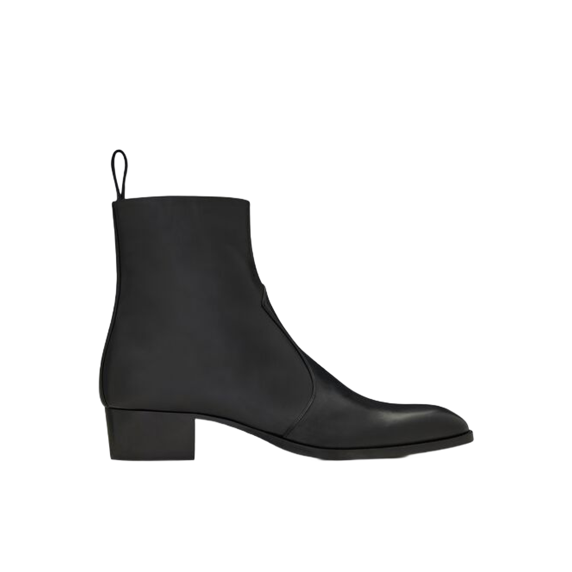 생로랑 와이어트 지퍼 부츠 스무스 레더 블랙(Saint Laurent Wyatt Zipped Boots in Smooth Leather Black) - 1