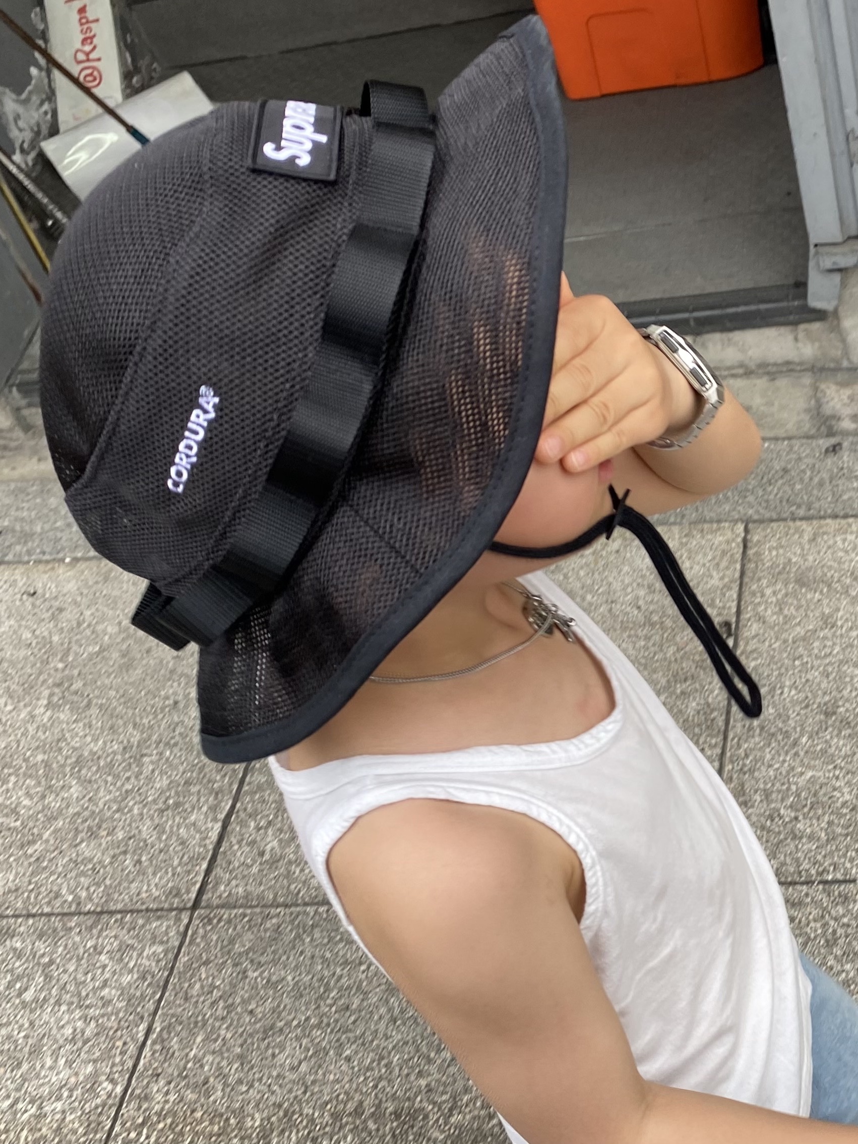 Supreme Mesh Cordura Boonie Black - 23SS, (PS) Jordan 1 x Travis Scott Retro Low OG SP Medium Olive 착용 스타일 - 2