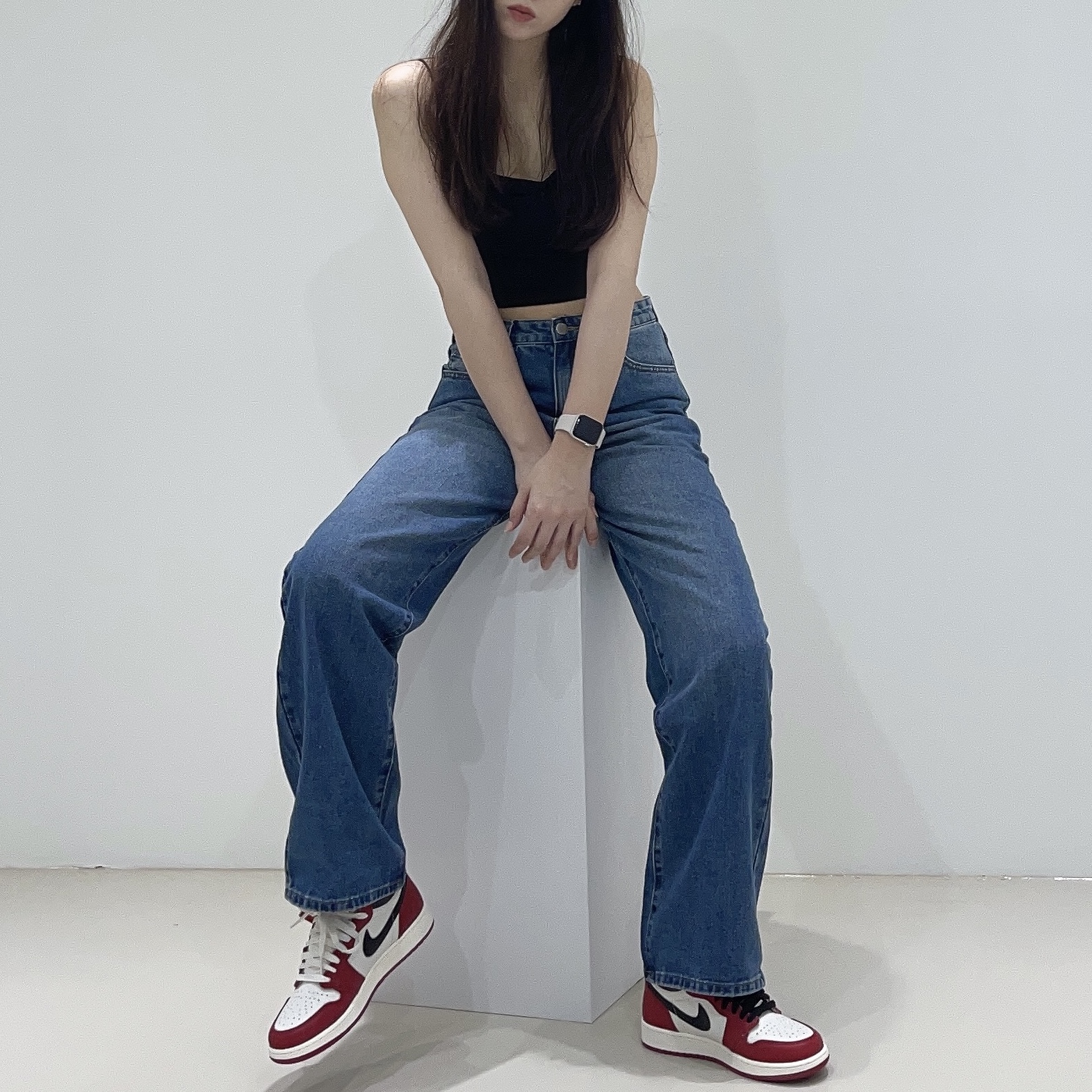 (GS) Jordan 1 Retro High OG Chicago 2022, Jordan 1 Retro High OG Chicago 2022 착용 스타일 - 1