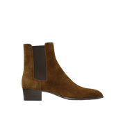 Saint Laurent Wyatt Chelsea Boots in Suede Land