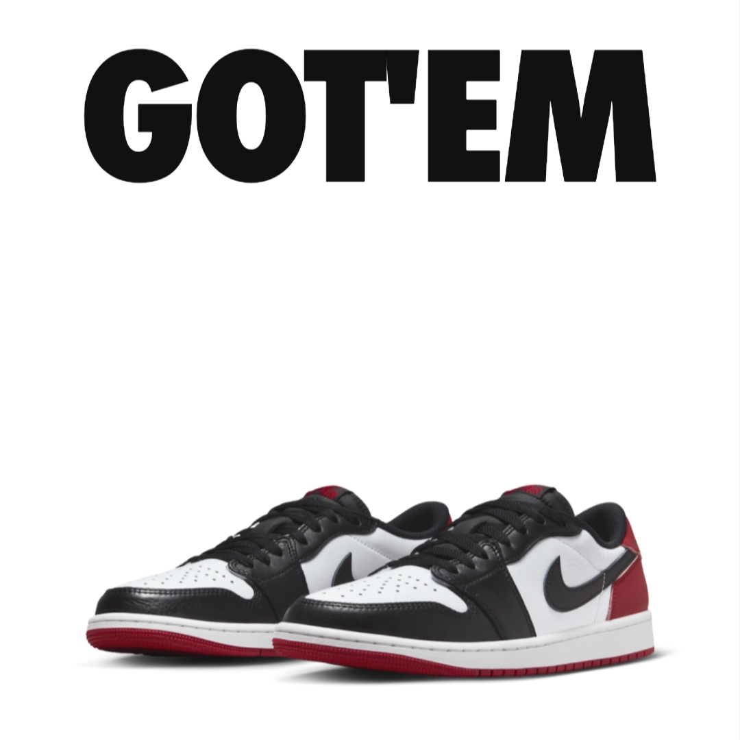 Jordan 1 Retro Low OG Black Toe 착용 스타일