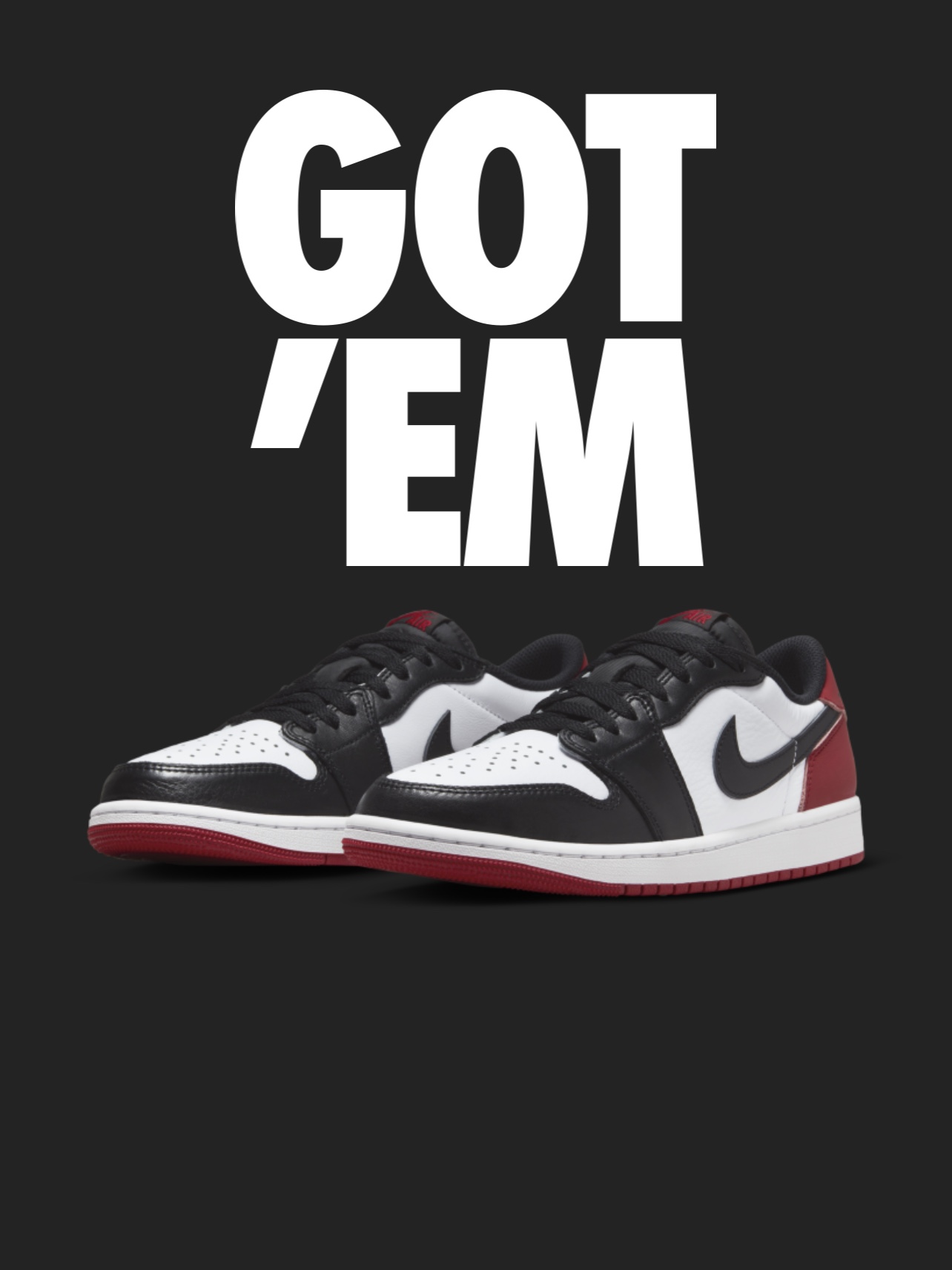 Jordan 1 Retro Low OG Black Toe 착용 스타일