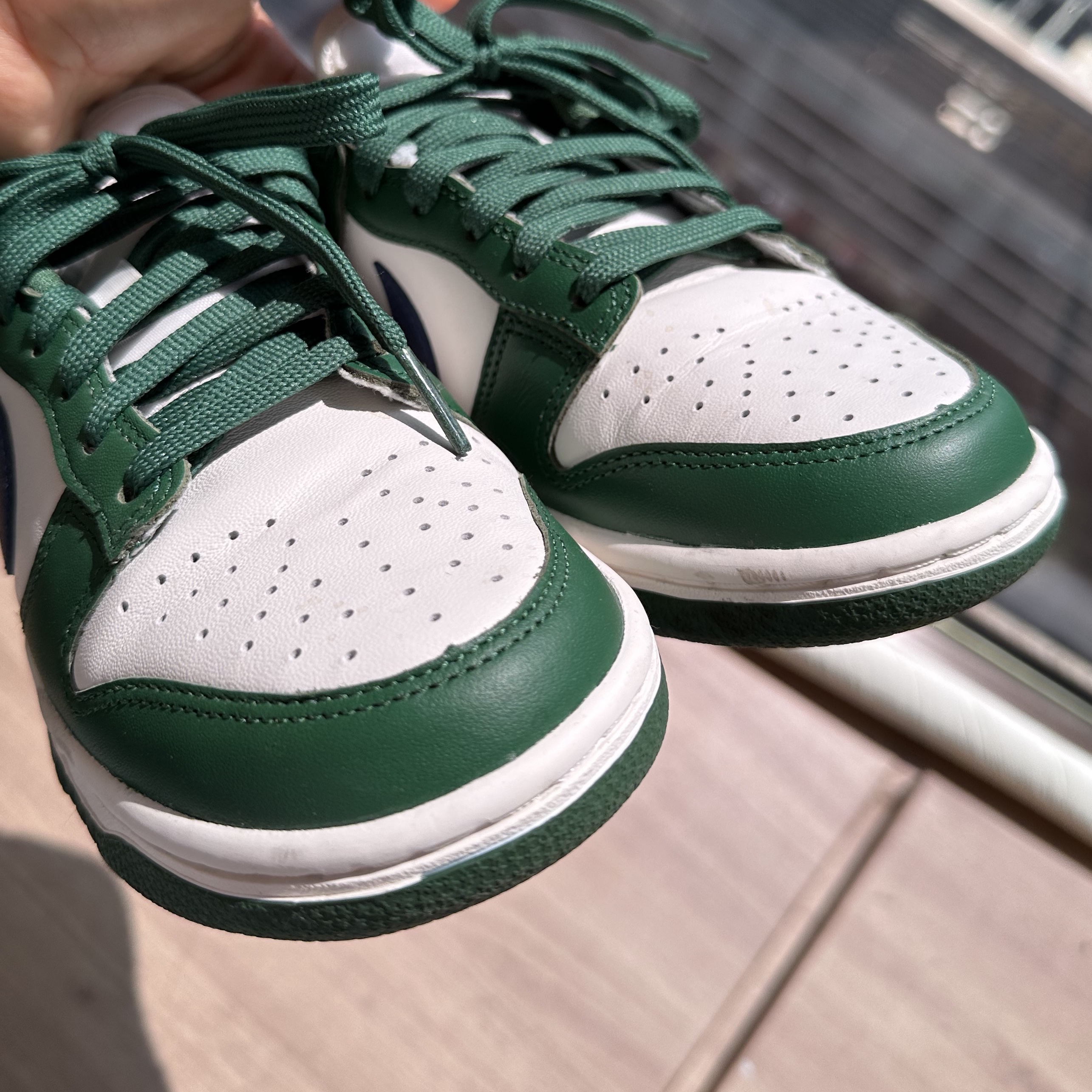 (W) Nike Dunk Low Gorge Green 착용 스타일 - 3