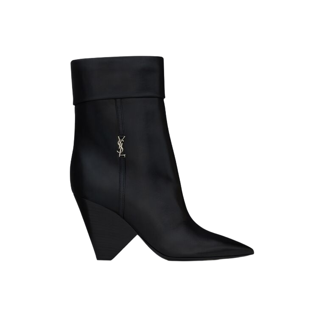 (W) 생로랑 니키 부티 스무스 레더 블랙((W) Saint Laurent Niki Booties in Smooth Leather Black) - 1