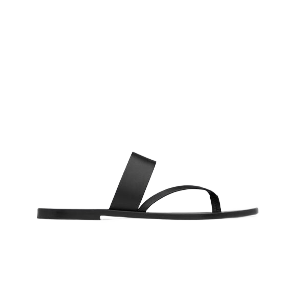 생로랑 마일로 슬라이드 스무스 레더 블랙(Saint Laurent Milo Slides in Smooth Leather Black) - 1