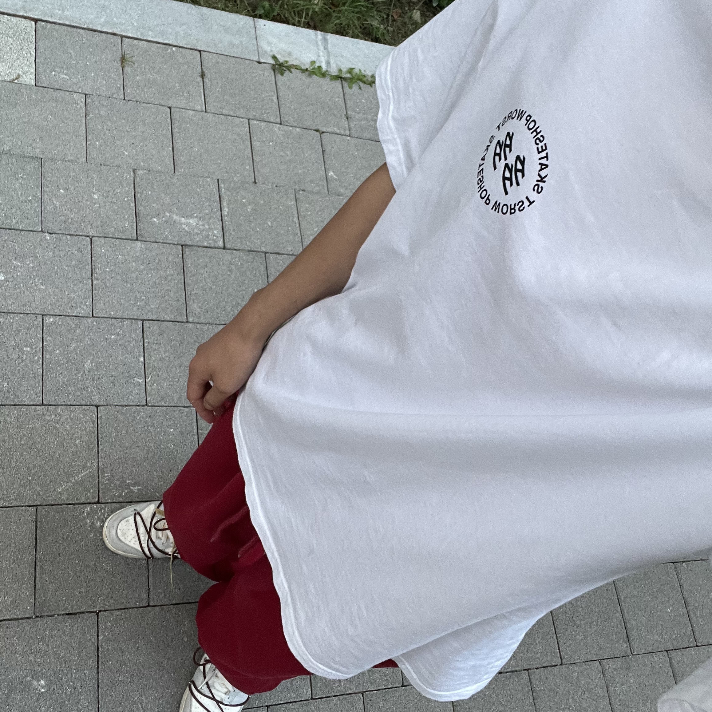 Nike x Off-White Dunk Low The 50 - Lot 46, Dada x Worst S/S T-Shirt White 착용 스타일 - 1