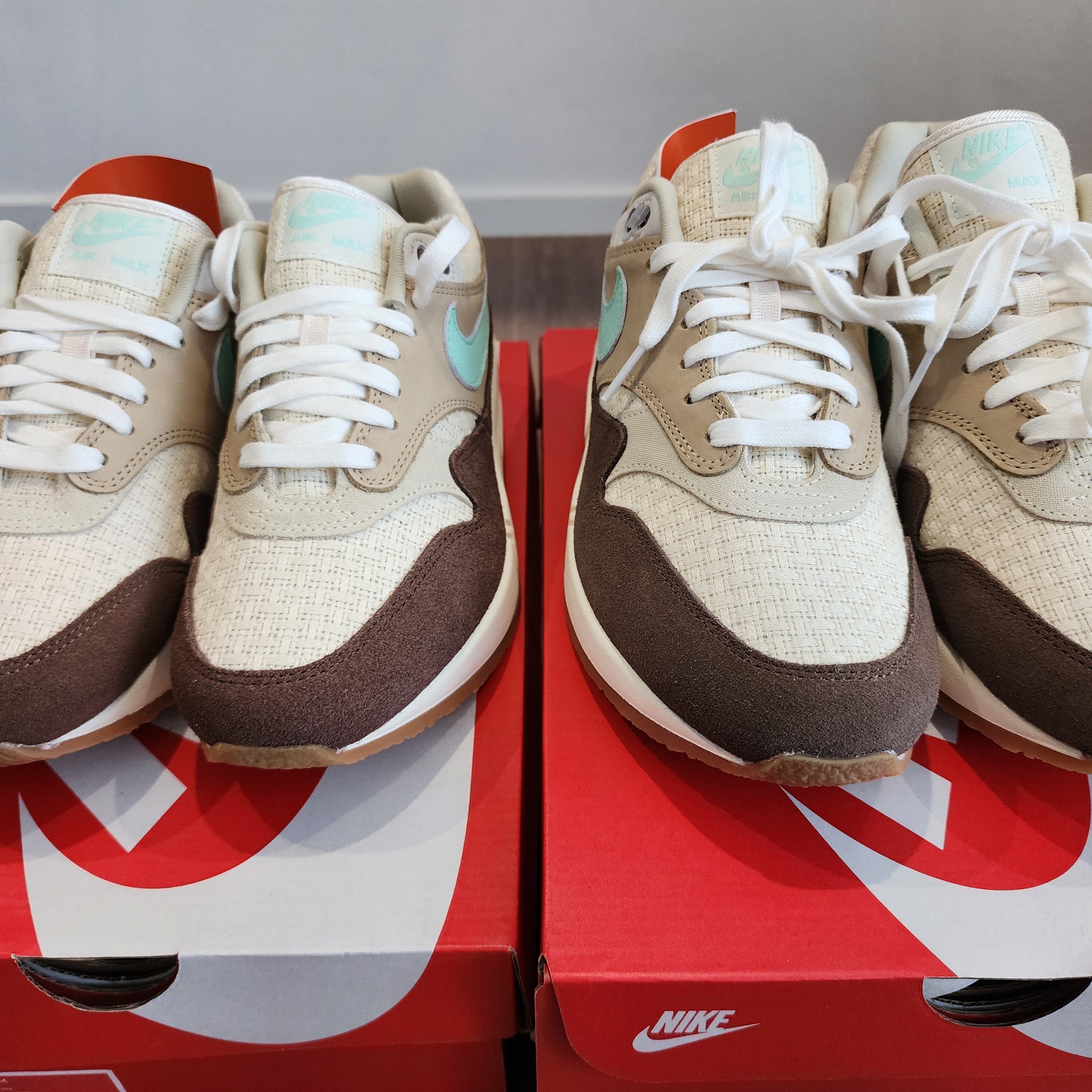 Nike Air Max 1 Premium Crepe Hemp 착용 스타일 - 1