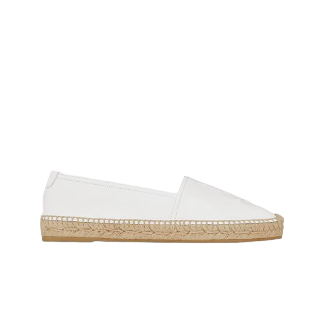 (W) Saint Laurent Cassandre Espadrilles in Lambskin Optic White 상세 이미지 1