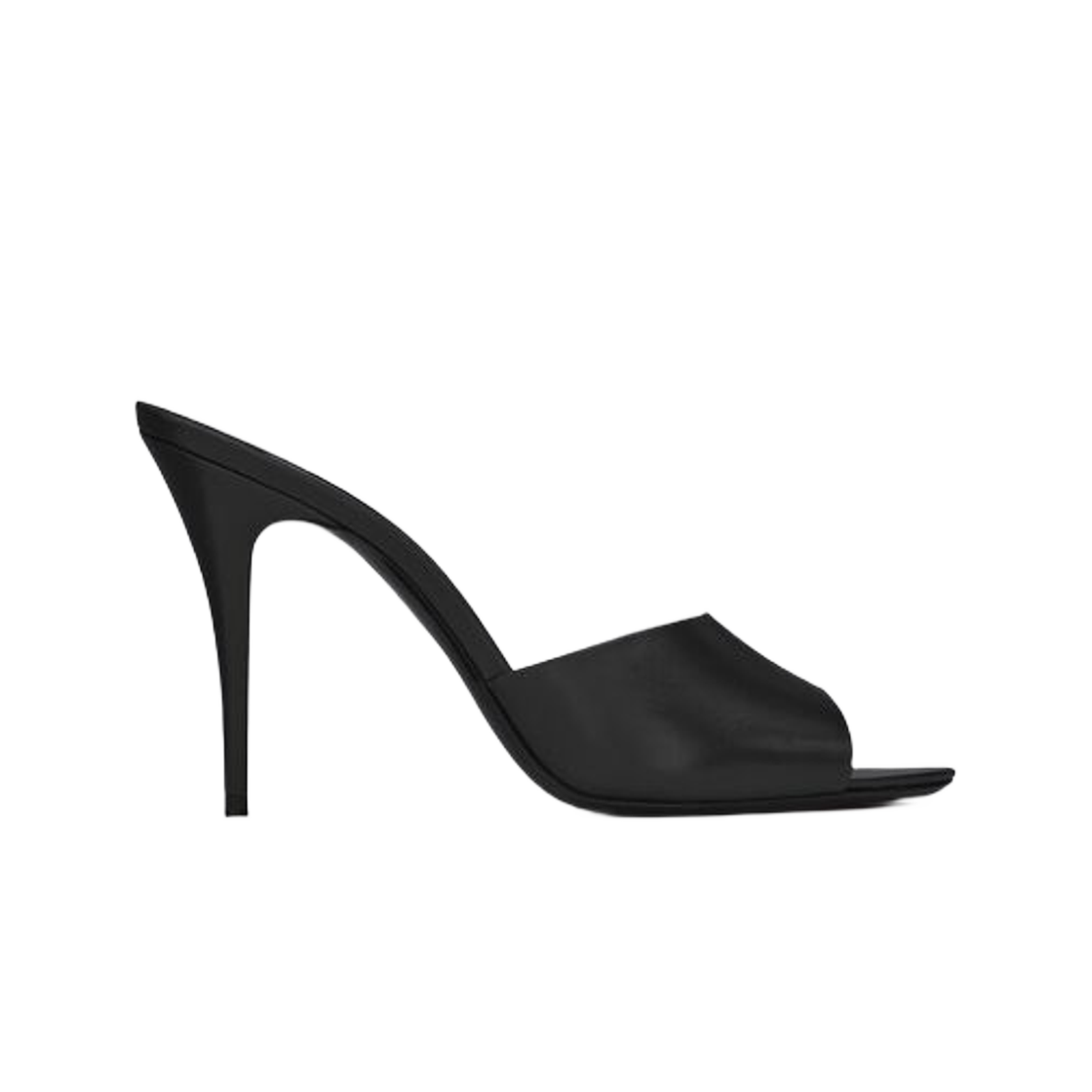 (W) 생로랑 라 16 뮬 스무스 레더 블랙((W) Saint Laurent La 16 Mules in Smooth Leather Black) - 1