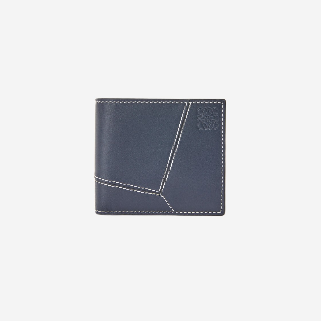 Loewe Puzzle Stitches Bi-Fold Wallet in Smooth Calfskin Ocean 상세 이미지 1