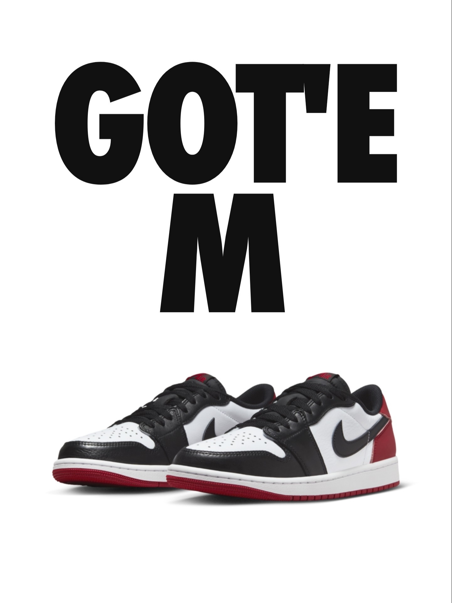 Jordan 1 Retro Low OG Black Toe 착용 스타일