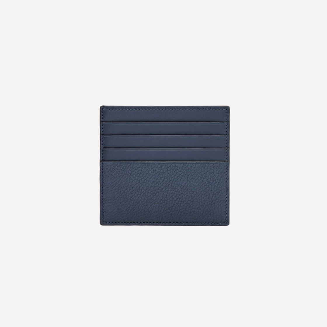 Loewe Open Plain Card Holder in Soft Grained Calfskin Onyx Blue 상세 이미지 3