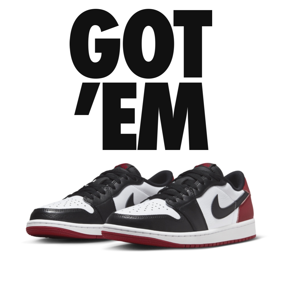 Jordan 1 Retro Low OG Black Toe 착용 스타일