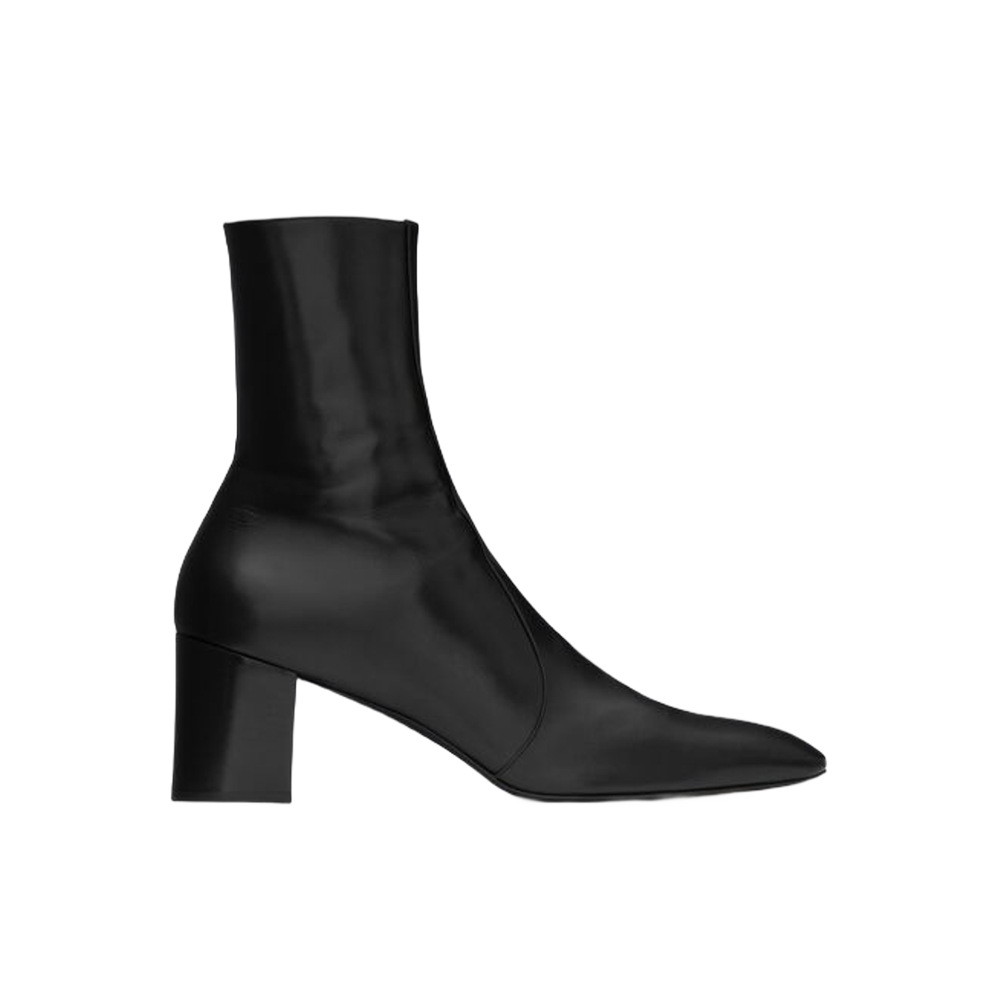 Saint Laurent XIV Zipped Boots in Smooth Leather Black 상세 이미지 1