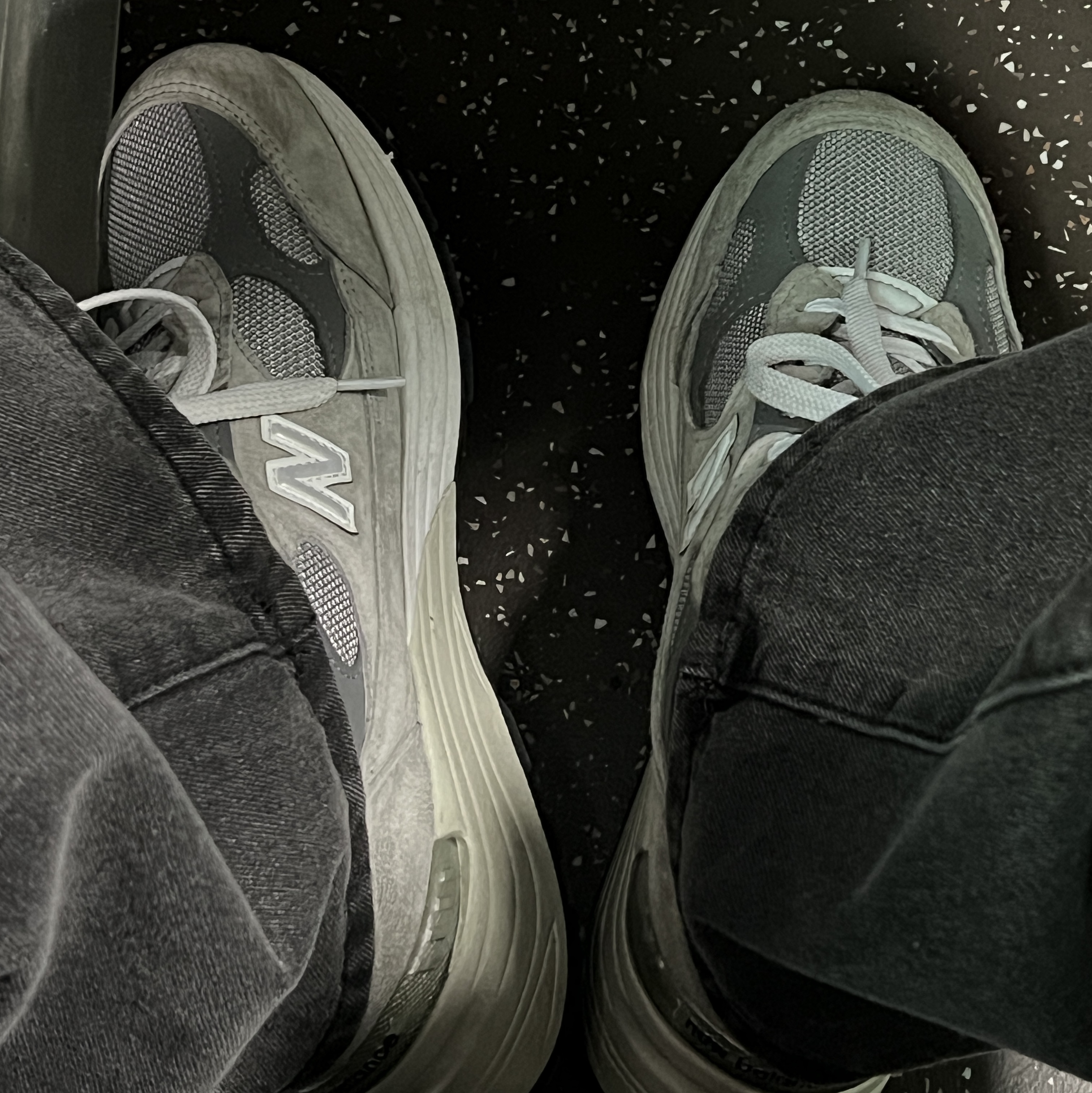 New Balance 992 Made in USA Grey - D Standard 착용 스타일