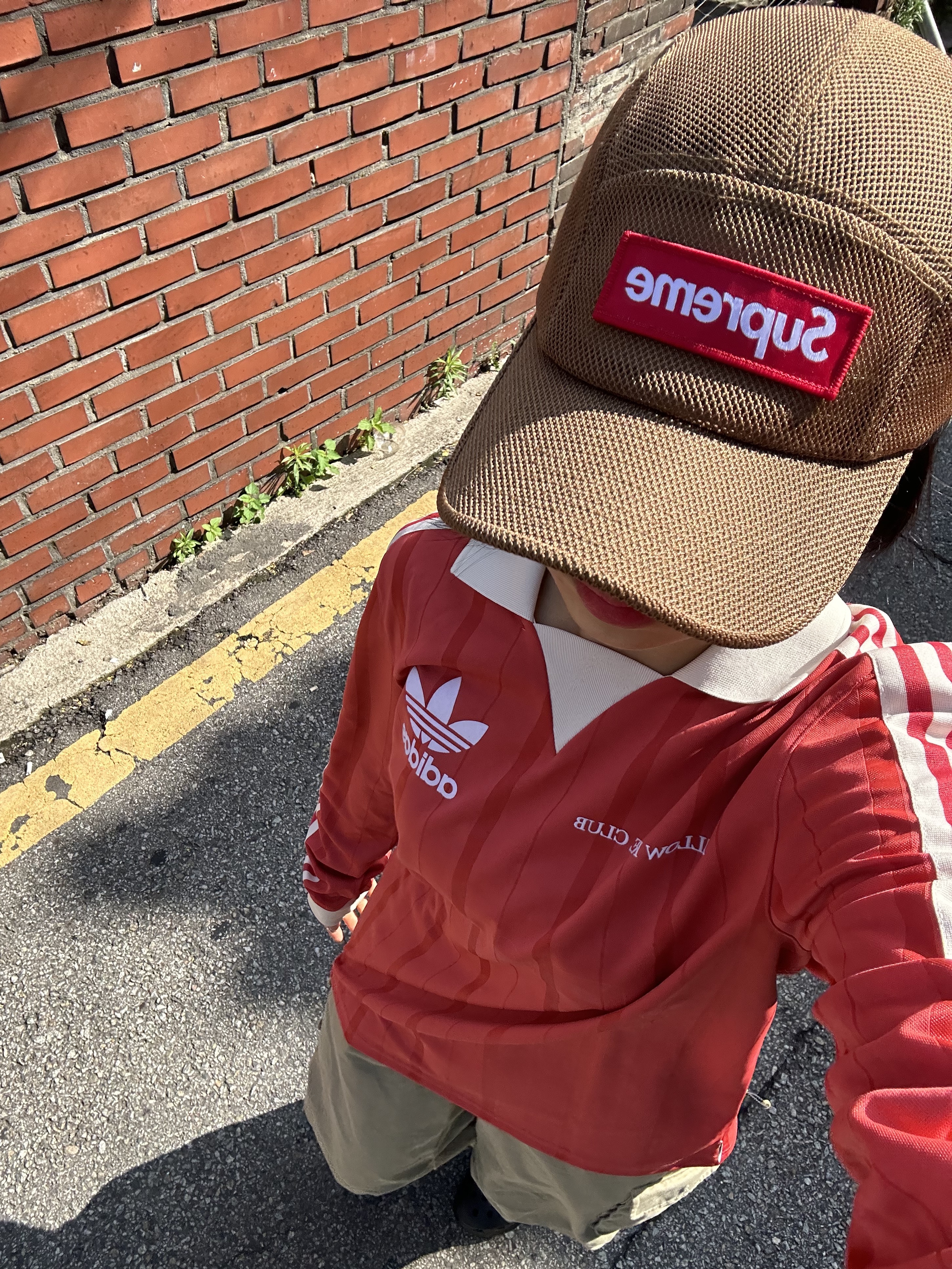 Supreme Mesh Cordura Camp Cap Sand - 23SS 착용 스타일
