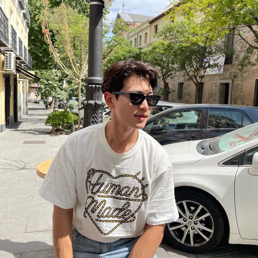 Human Made Graphic T-Shirt #01 White 착용 스타일 - 3