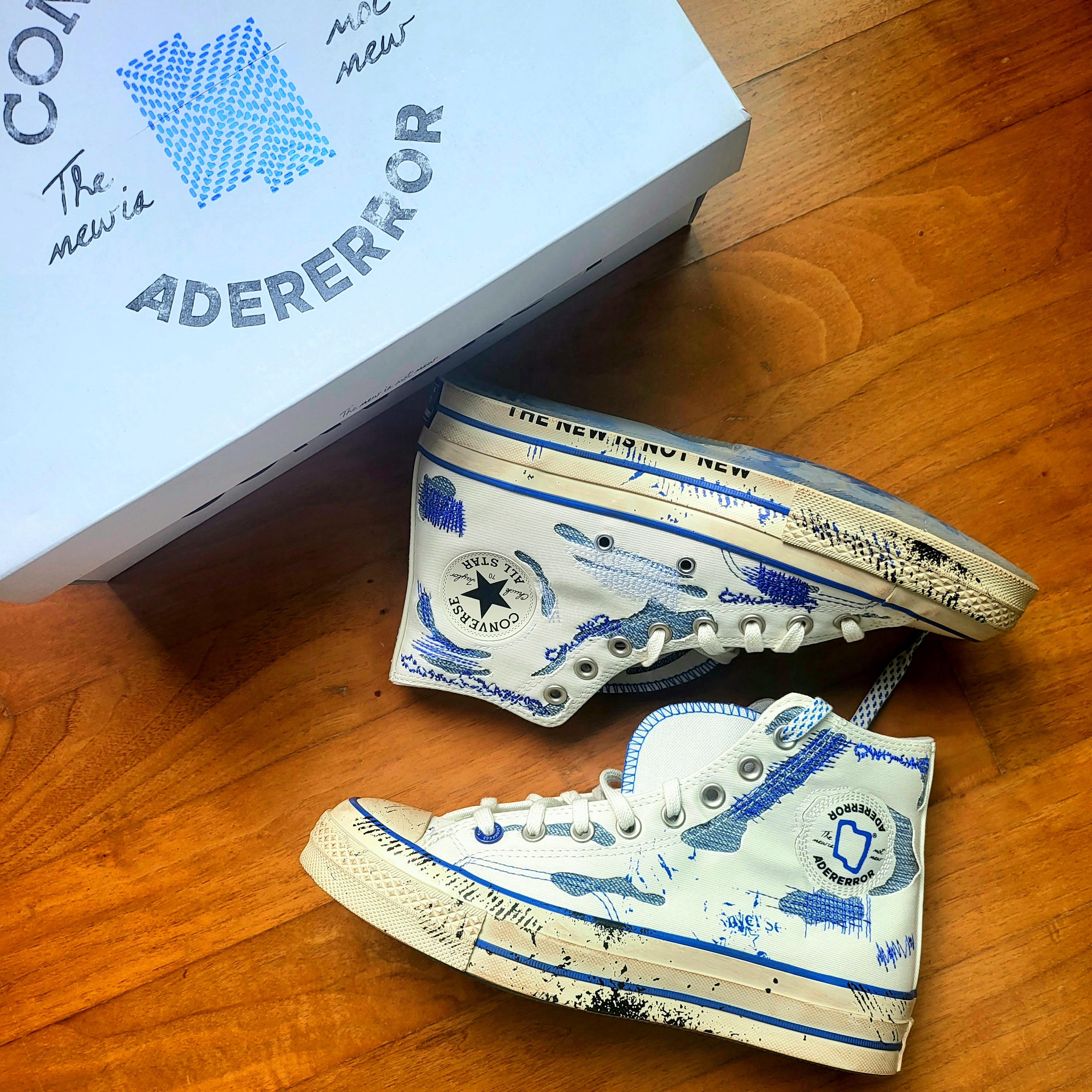 Converse x Ader Error Chuck 70 High White 착용 스타일