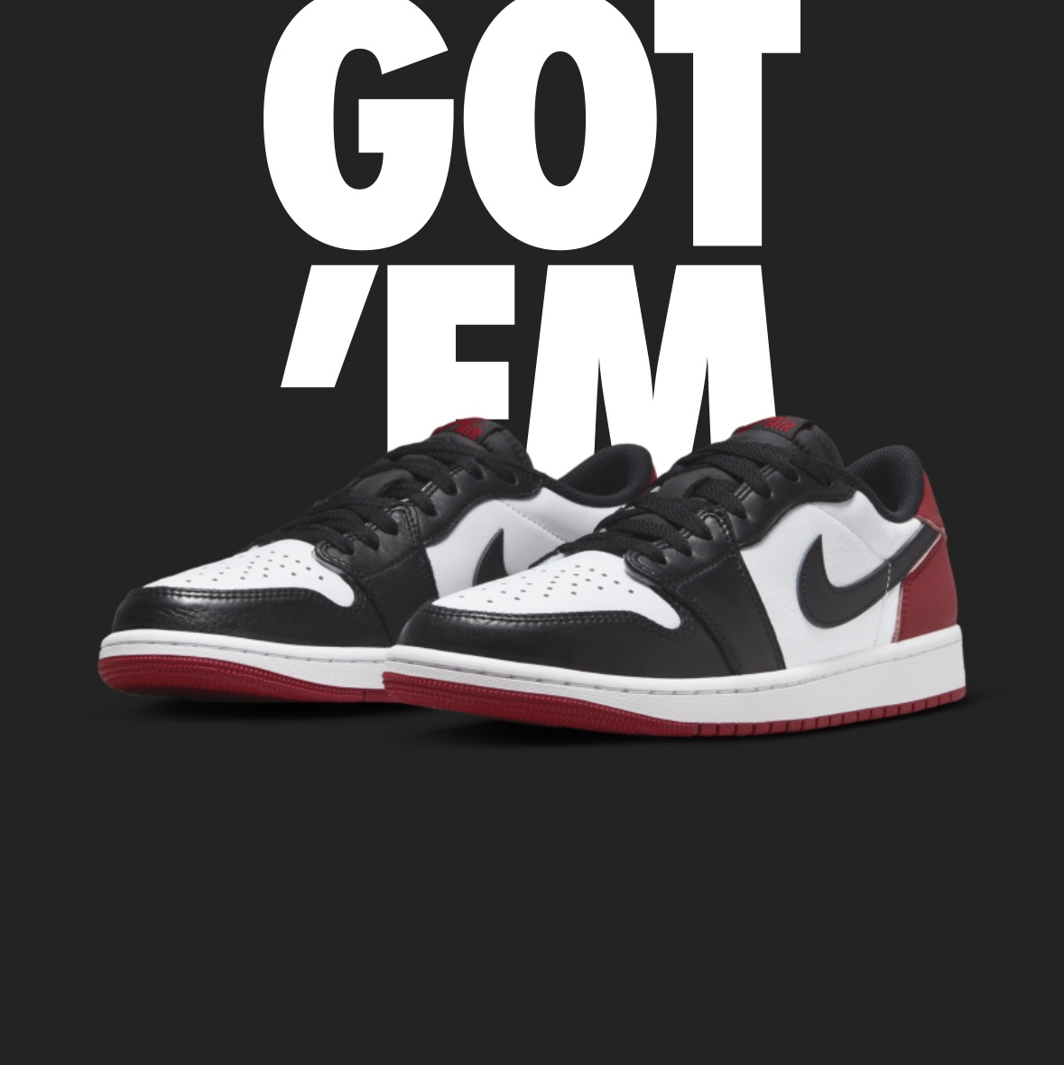 Jordan 1 Retro Low OG Black Toe 착용 스타일