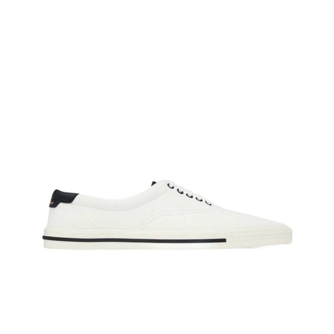 생로랑 클럽 로우 탑 스니커즈 캔버스 앤 레더 오프 화이트 앤 블랙(Saint Laurent Club Low Top Sneakers in Canvas and Leather Off White and Black) - 1