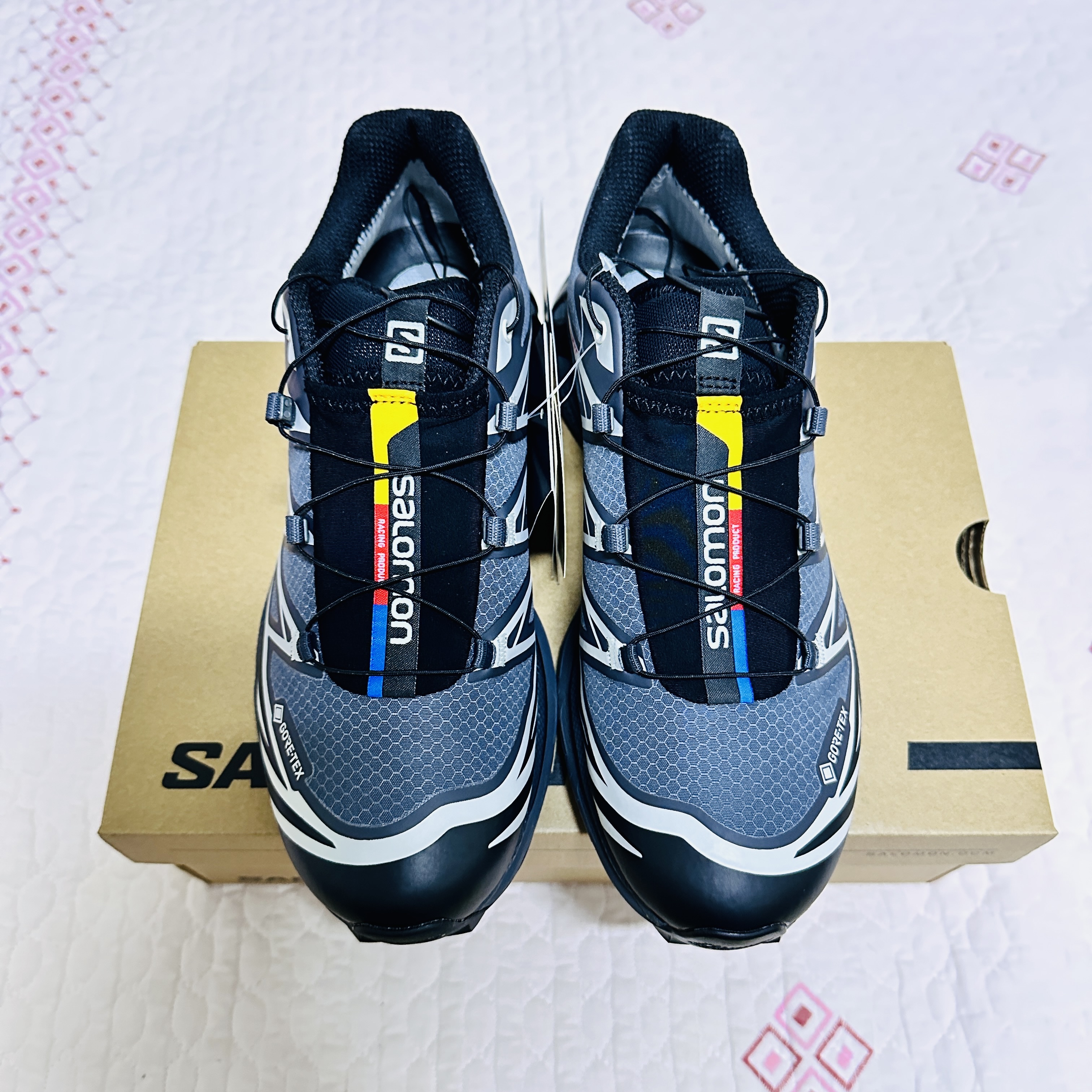 Salomon XT-6 Gore-Tex Black Ebony 착용 스타일 - 1
