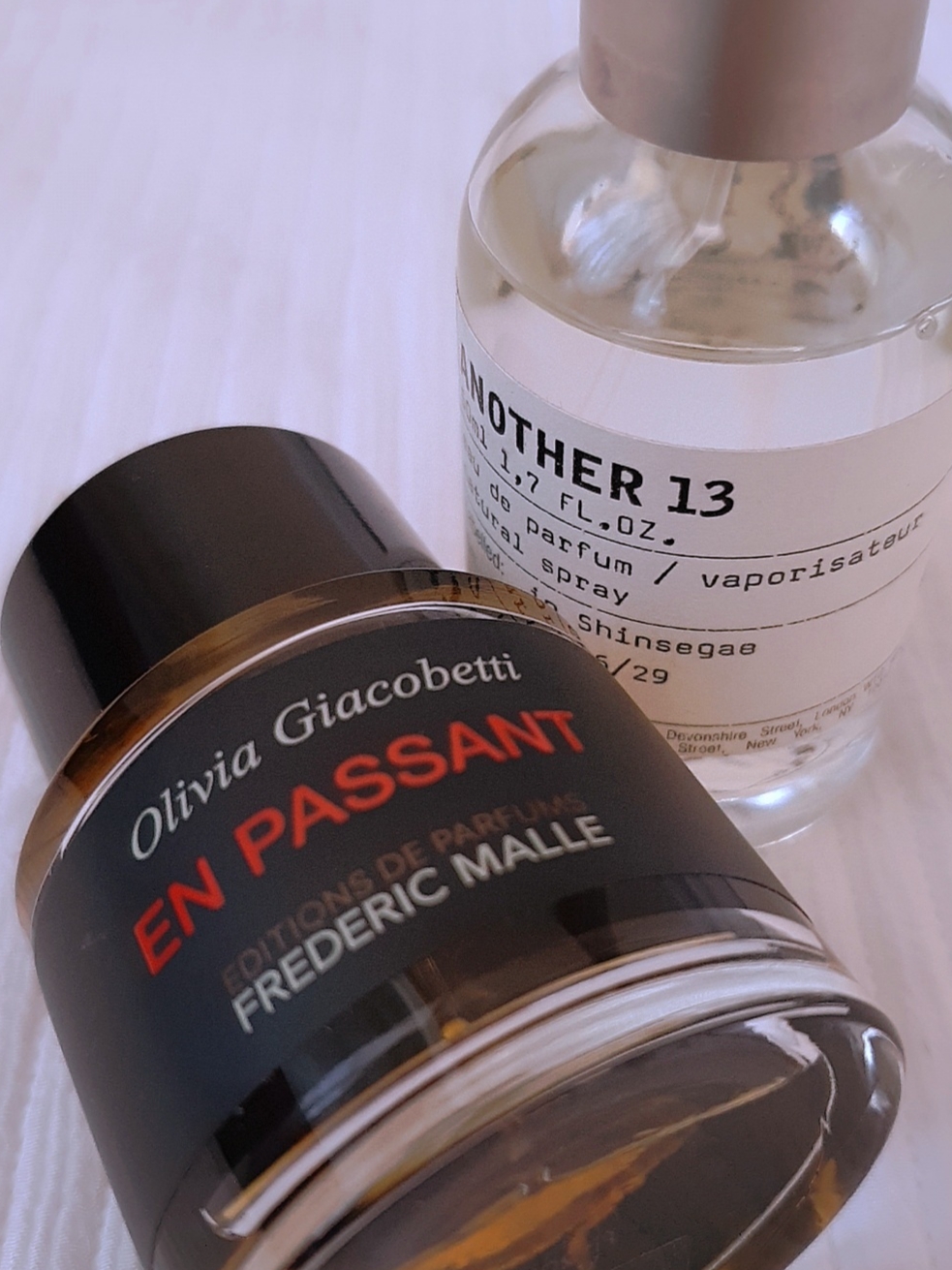Frederic Malle En Passant 50ml Spray, Le Labo Another 13 Eau De Parfum 50ml 착용 스타일