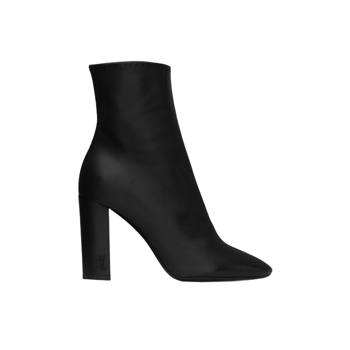 (W) 생로랑 루 앵클 부츠 레더 블랙((W) Saint Laurent Lou Ankle Boots in Leather Black) - 1