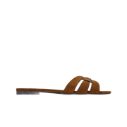 (W) Saint Laurent Tribute Mules in Suede Land