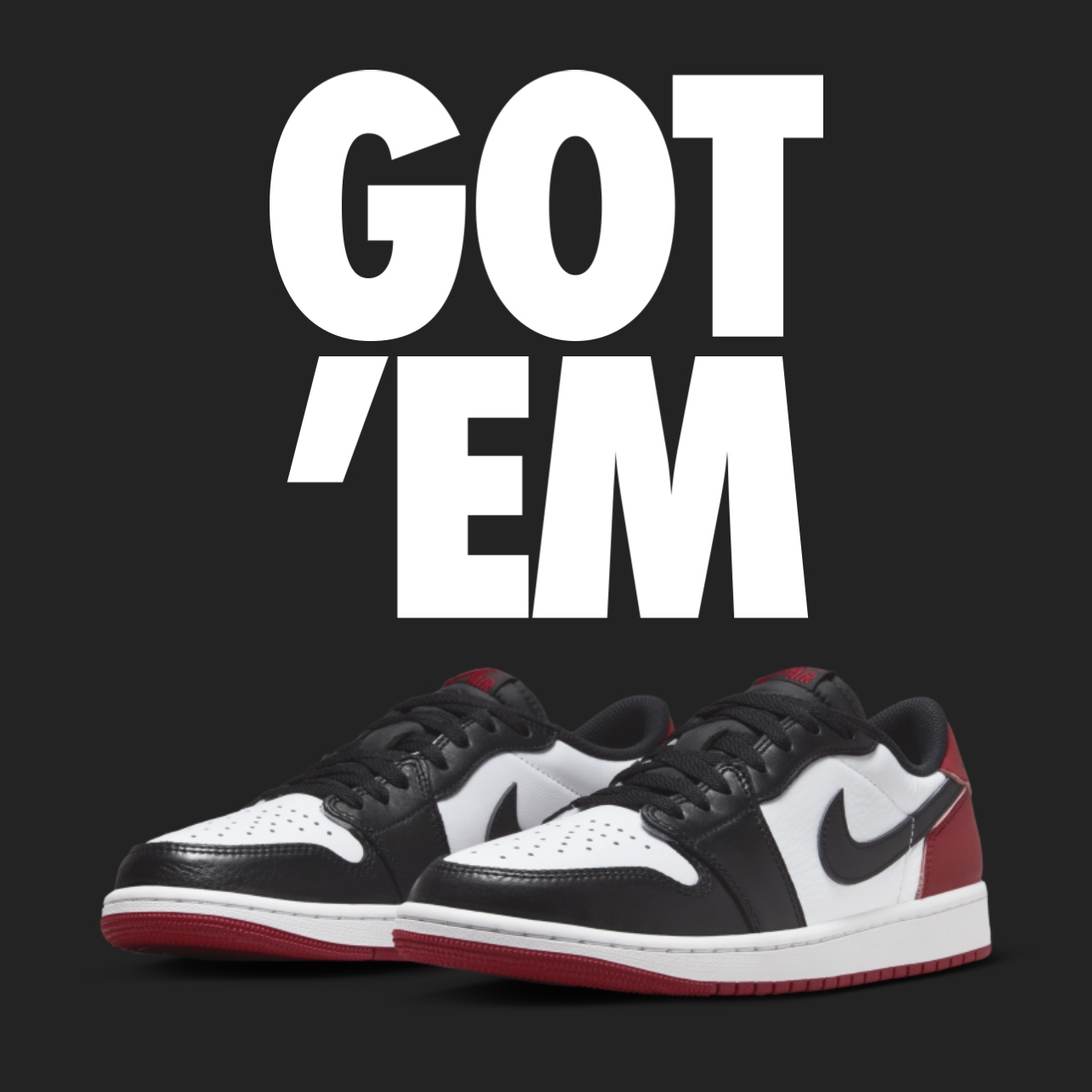 Jordan 1 Retro Low OG Black Toe 착용 스타일