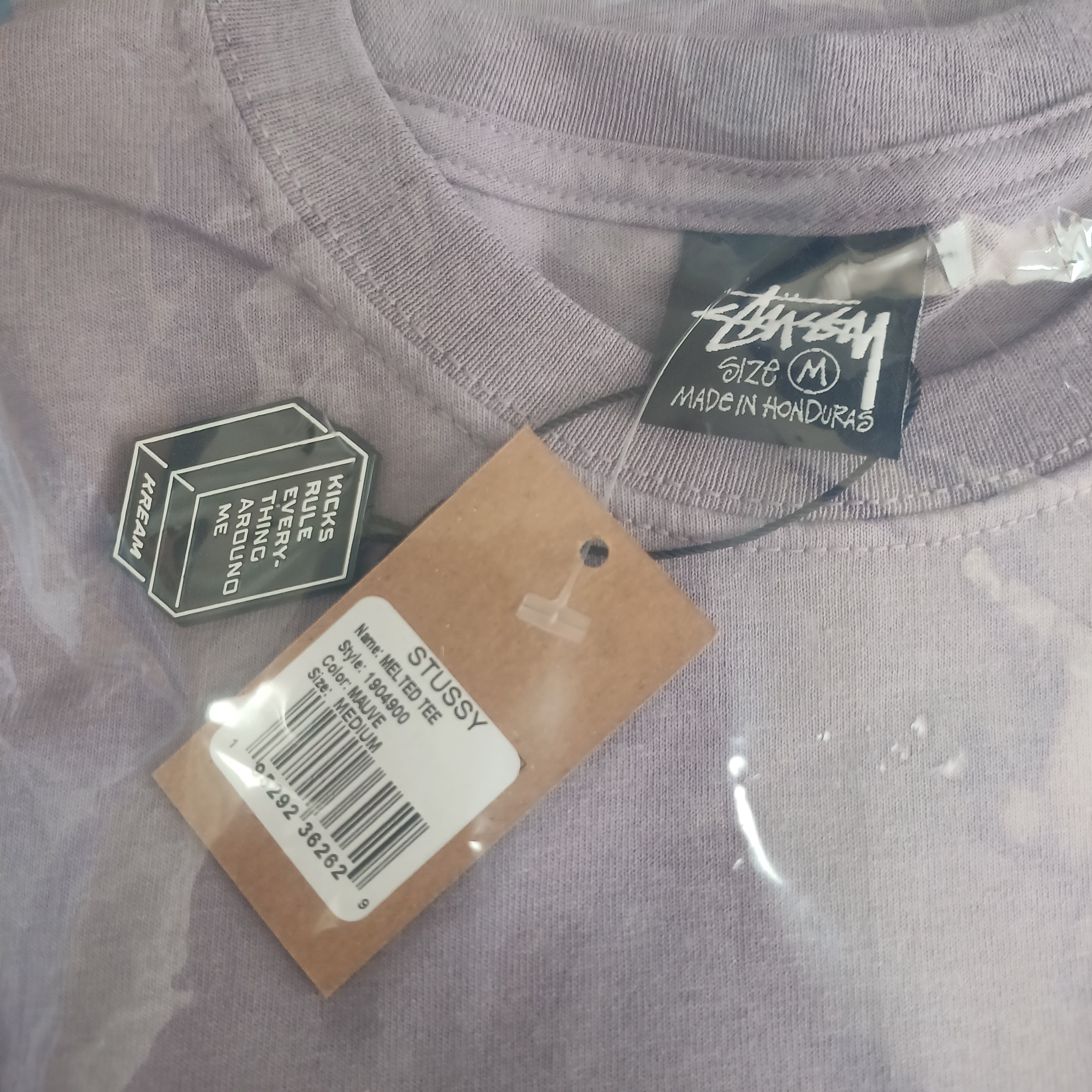Stussy Melted T-Shirt Mauve 착용 스타일 - 3