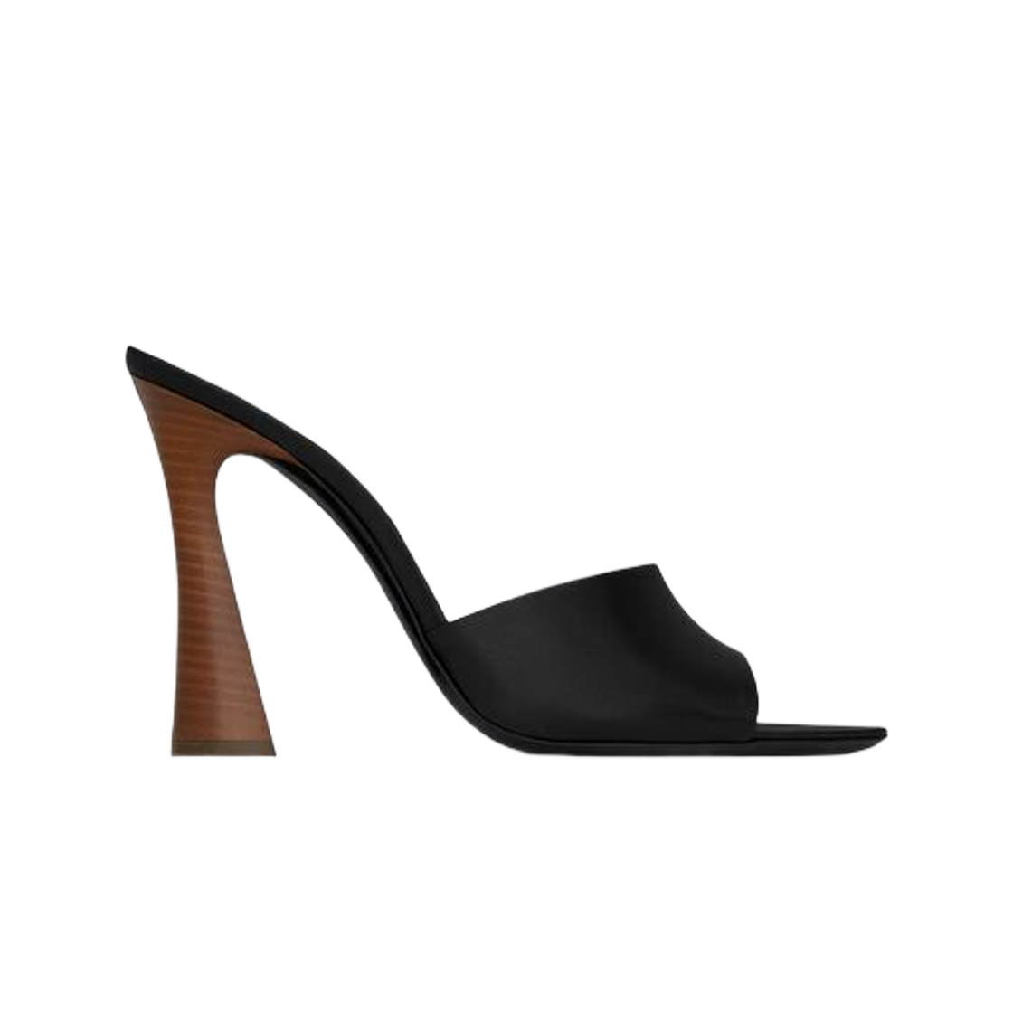(W) 생로랑 스위트 뮬 스무스 레더 블랙((W) Saint Laurent Suite Mules in Smooth Leather Black) - 1