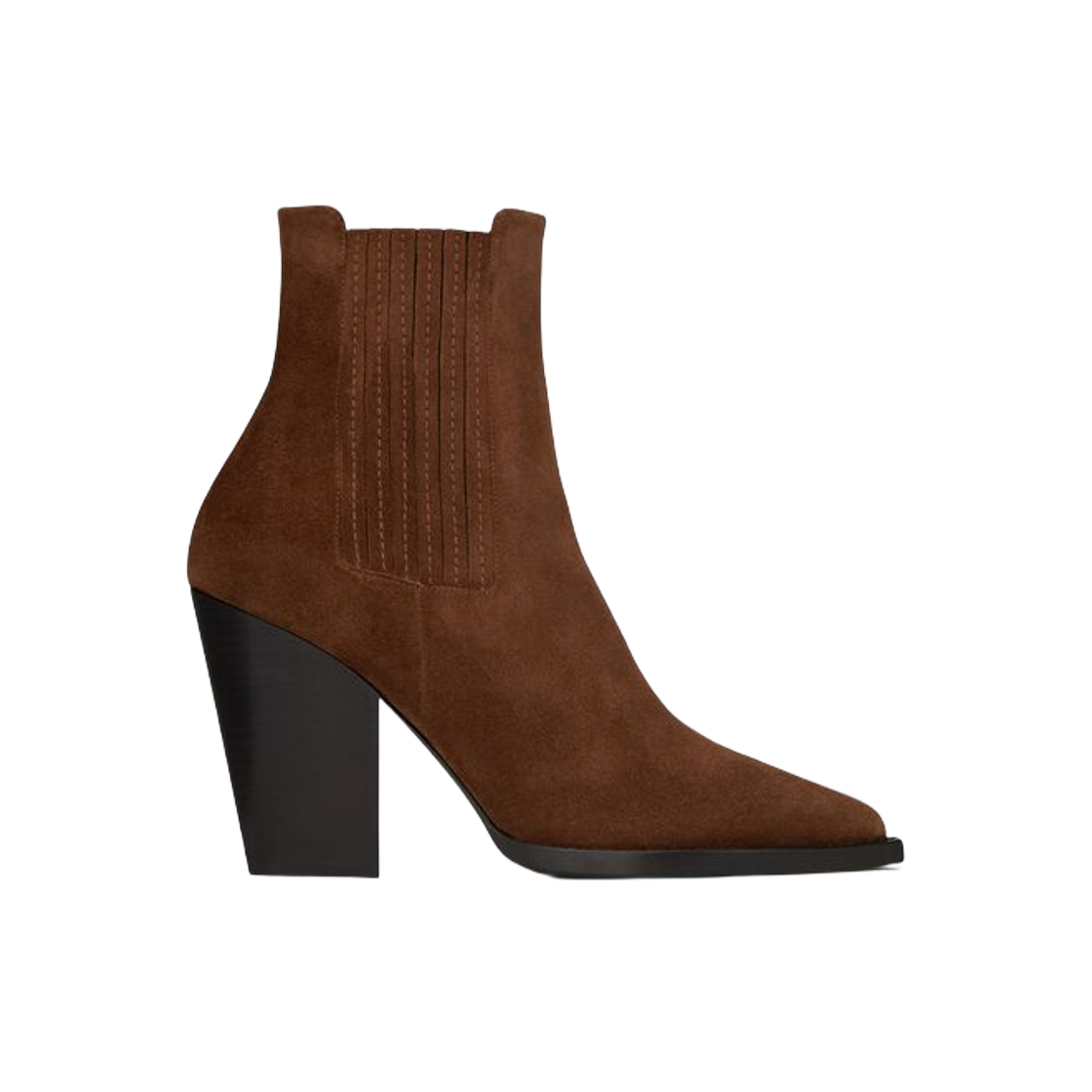 (W) 생로랑 테오 첼시 부츠 스웨이드 랜드((W) Saint Laurent Theo Chelsea Boots in Suede Land) - 1