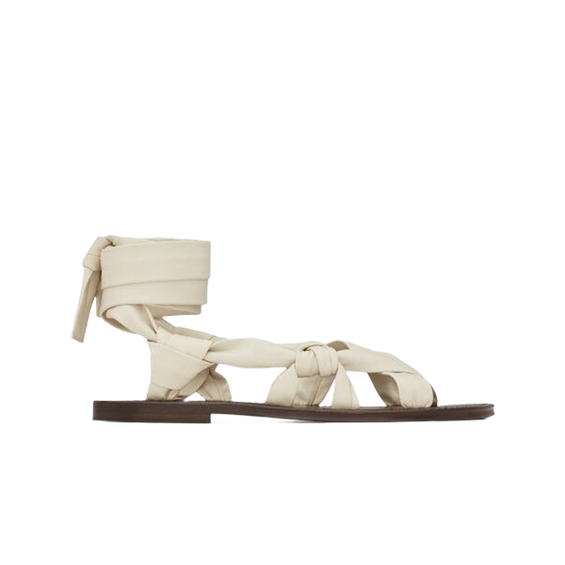 생로랑 놀란 샌들 스무스 레더 펄(Saint Laurent Nolan Sandals in Smooth Leather Pearl) - 1