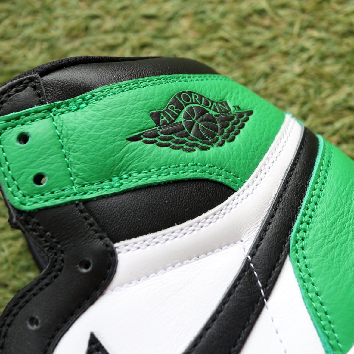 Jordan 1 Retro High OG Black and Lucky Green 착용 스타일 - 3