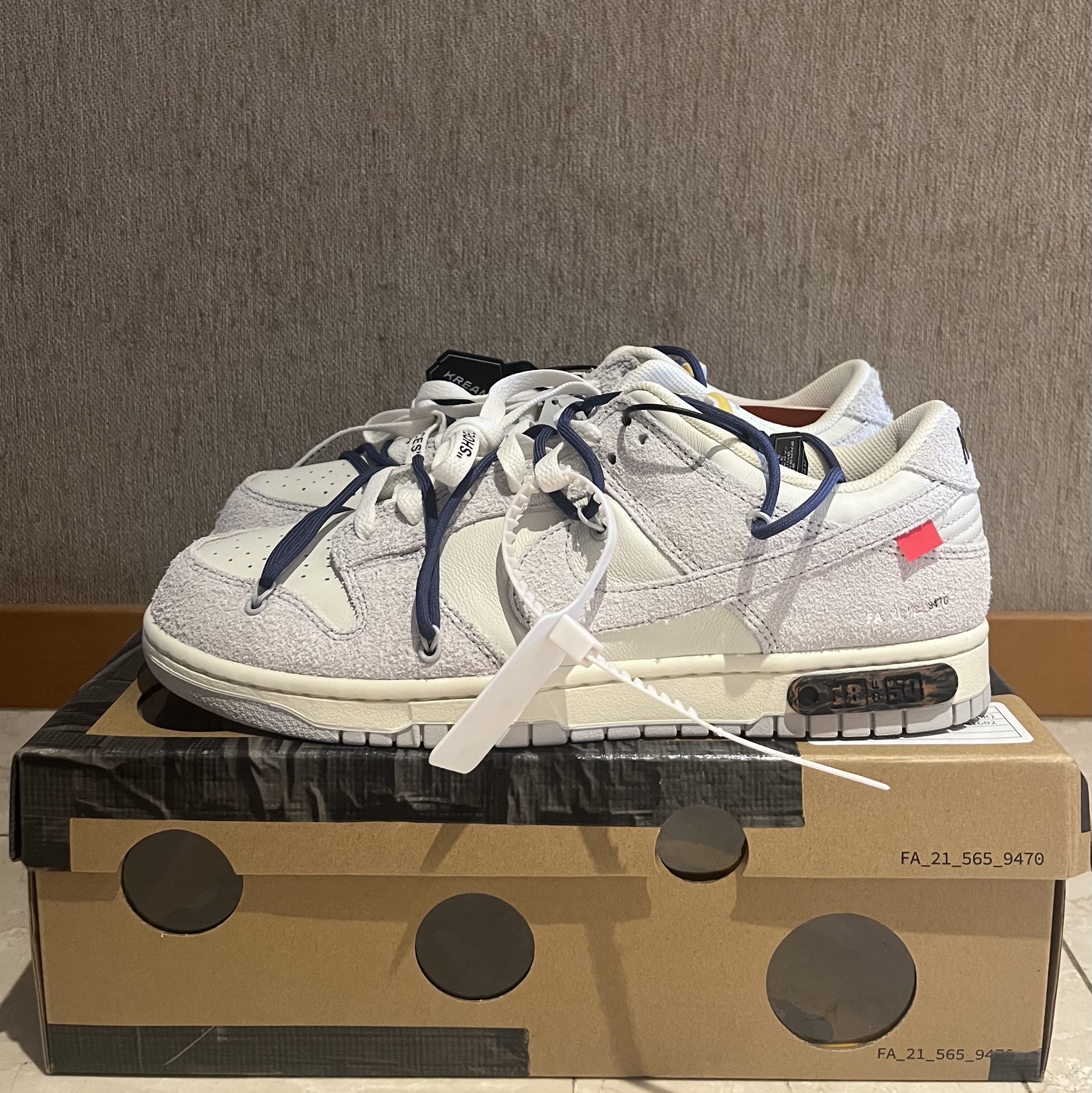 Nike x Off-White Dunk Low The 50 - Lot 18 착용 스타일