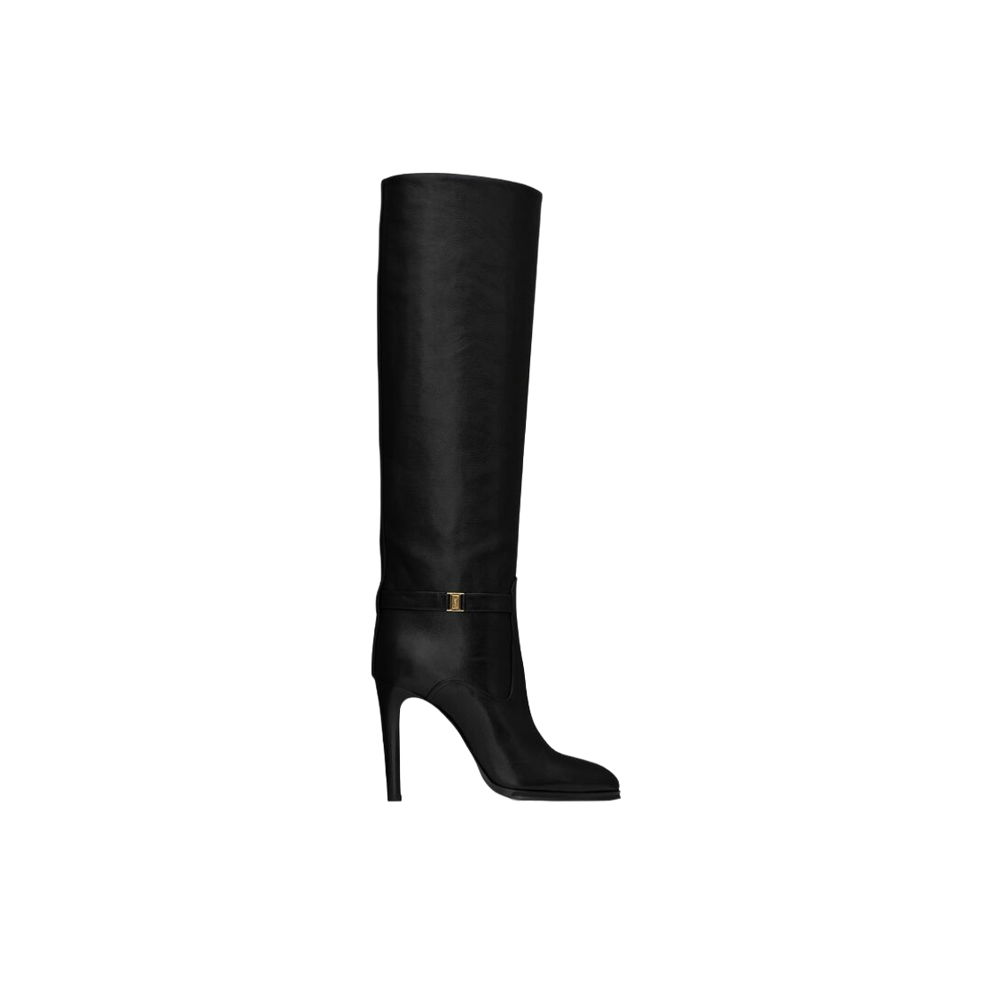 (W) 생로랑 다이앤 부츠 그레인 레더 블랙((W) Saint Laurent Diane Boots in Grained Leather Black)