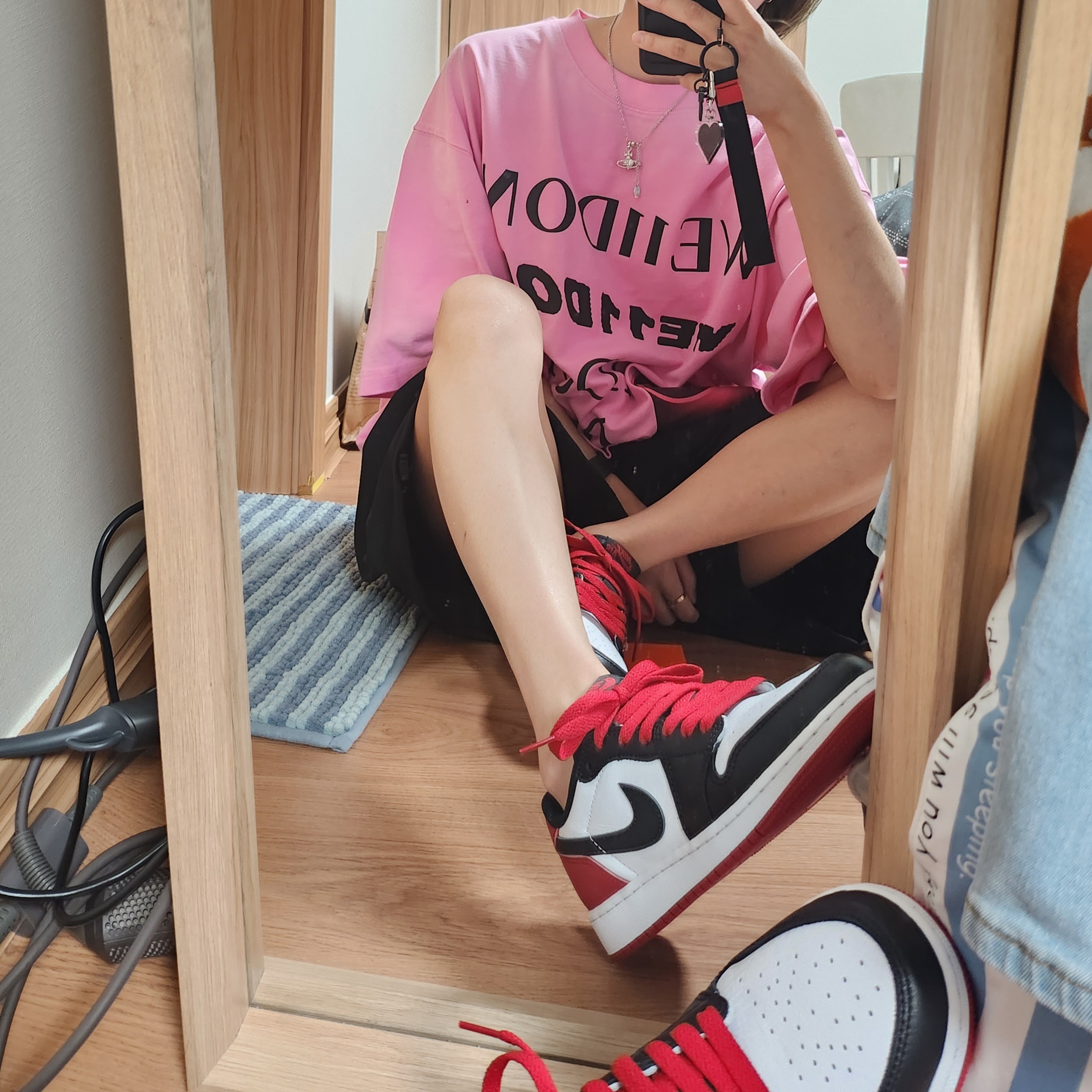 Jordan 1 Retro Low OG Black Toe 착용 스타일