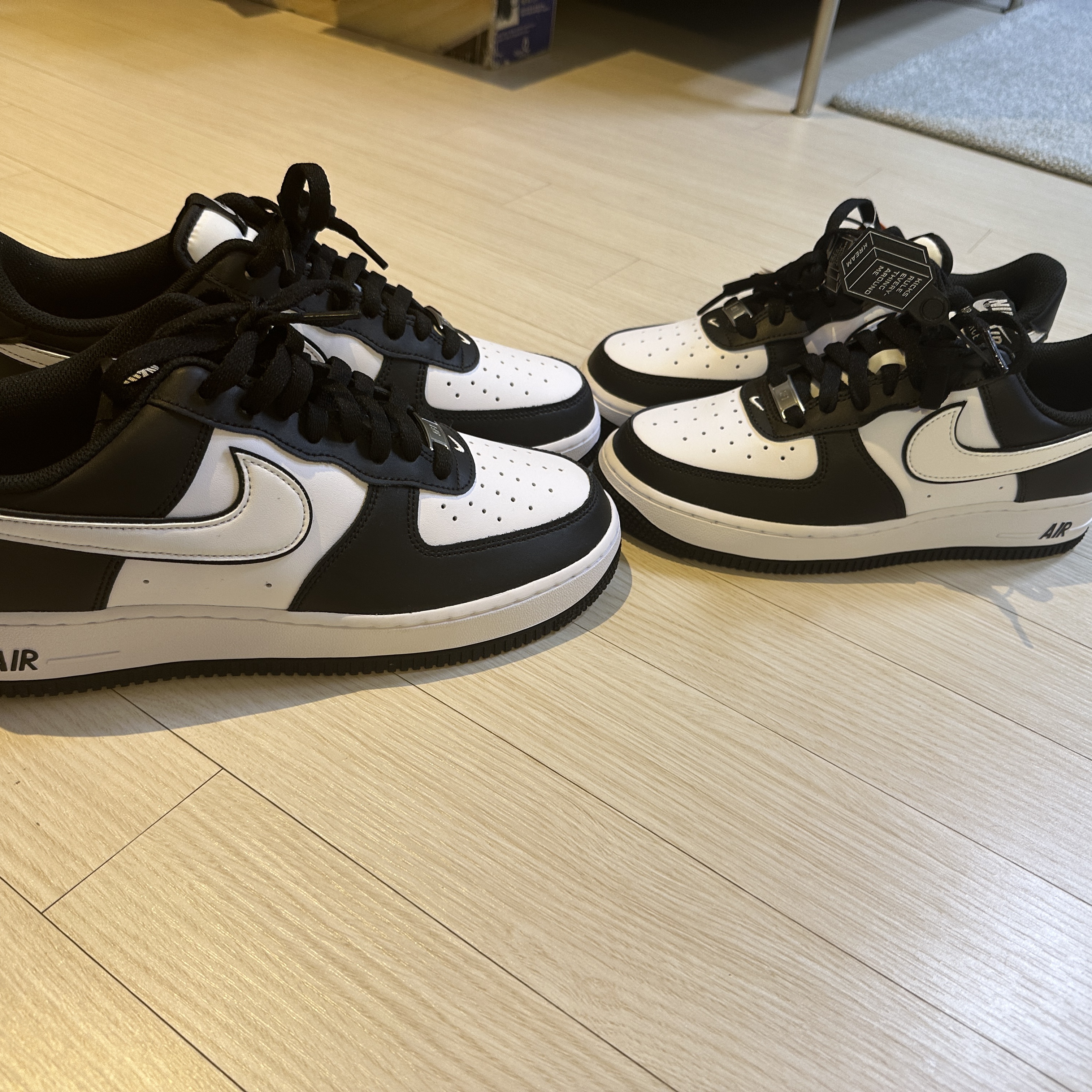 Nike Air Force 1 '07 Black White 착용 스타일