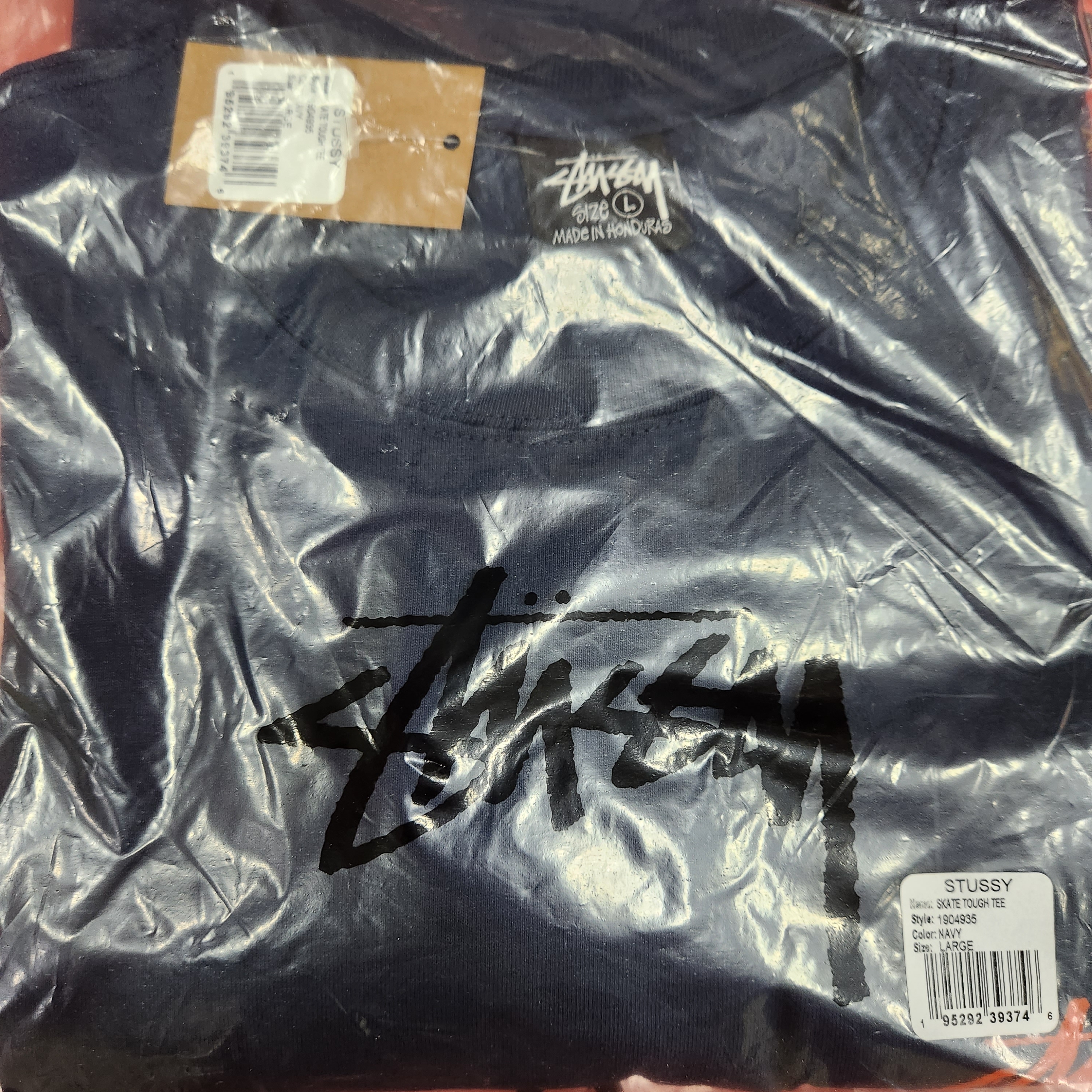 Stussy Soda Can T-Shirt Black, Stussy Skate Tough T-Shirt Navy 착용 스타일 - 2