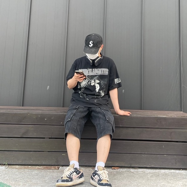 Supreme Kevlar Denim S Logo 6-Panel Black - 22SS, Apple AirPods Max Lightning Space Gray (Korean Ver.) 착용 스타일