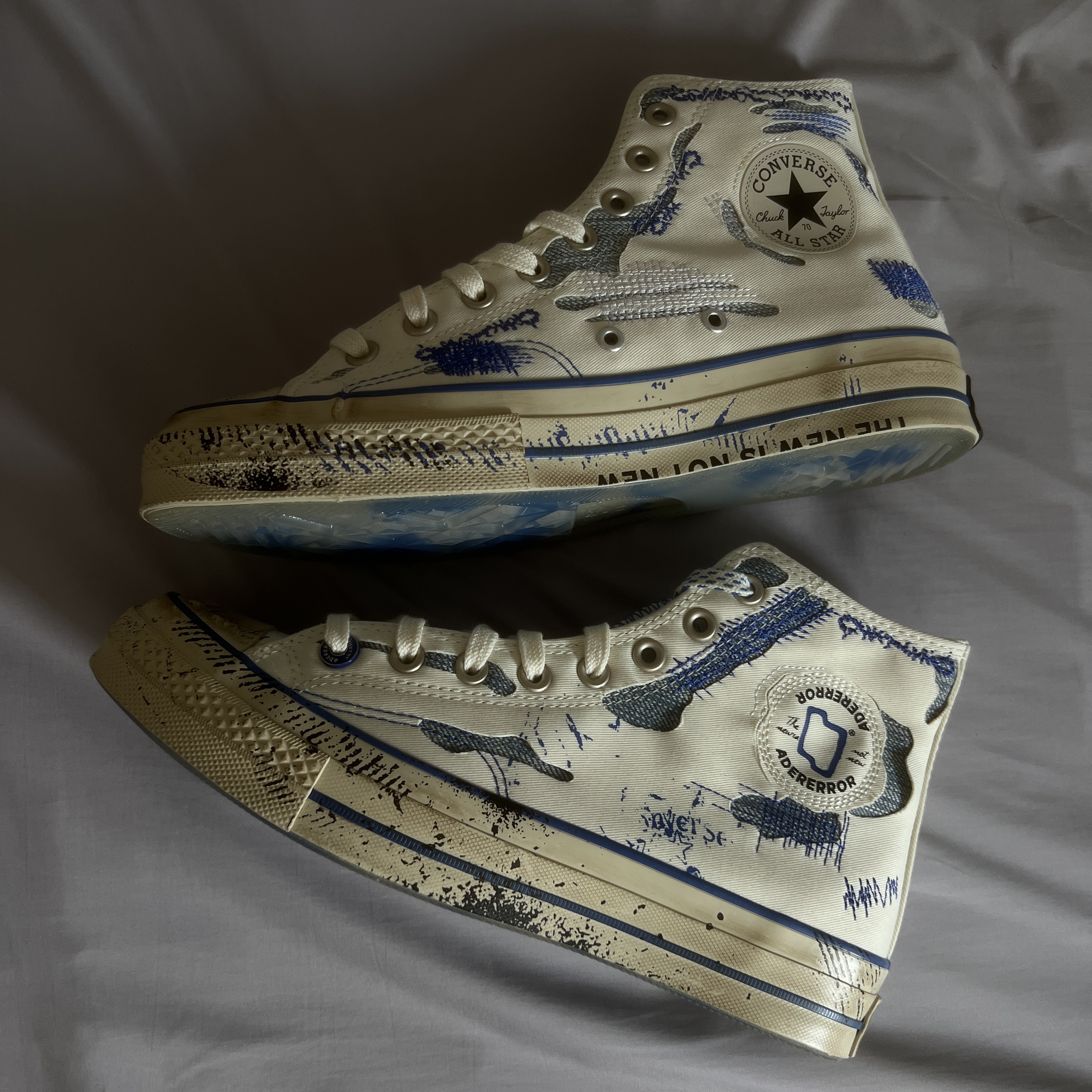 Converse x Ader Error Chuck 70 High White 착용 스타일 - 3
