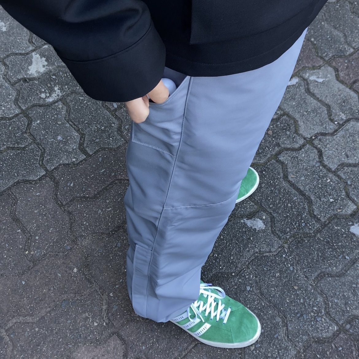 Adidas x Human Made Campus Green 착용 스타일 - 3