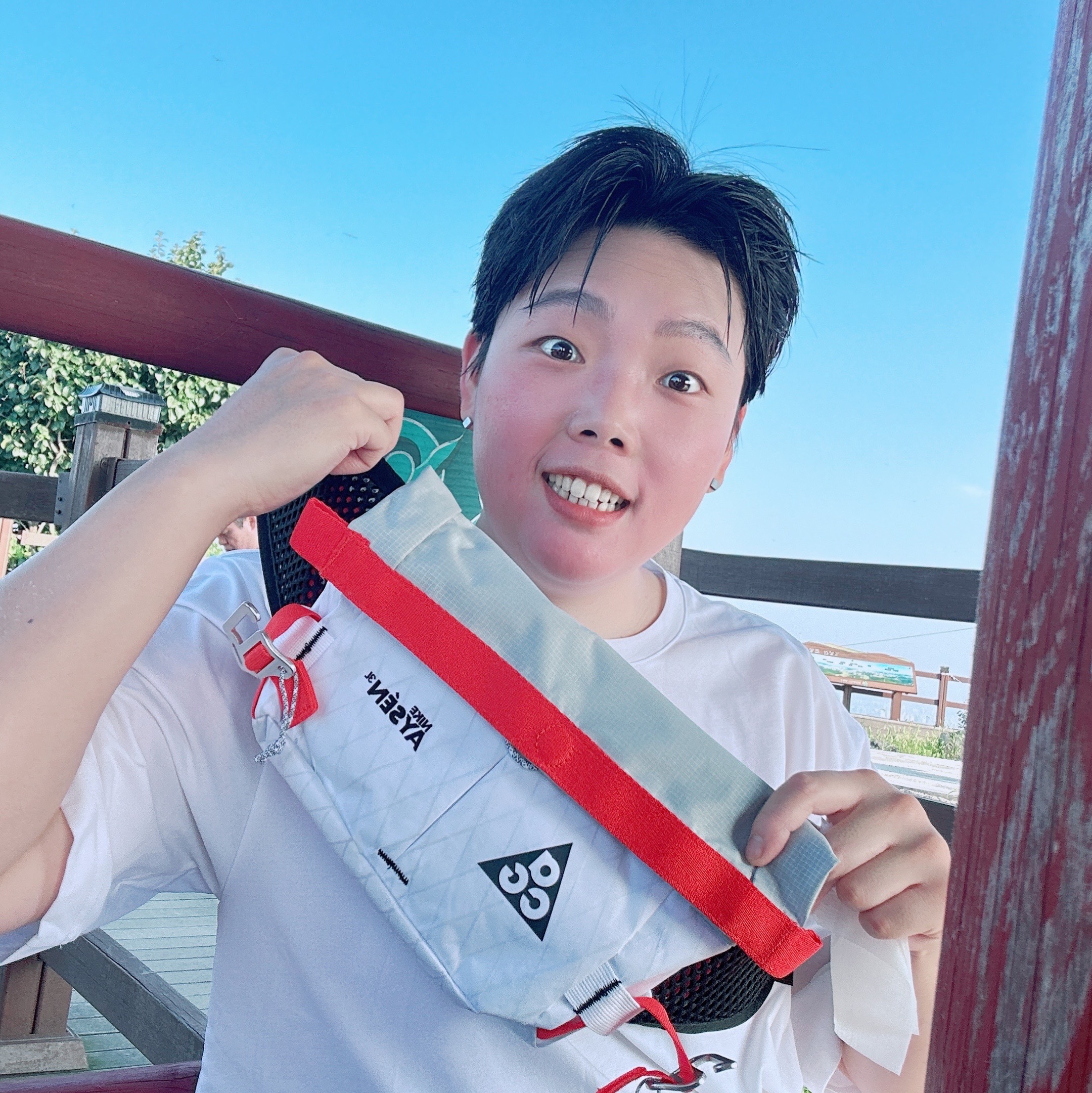 Nike x Drake Nocta Cardinal Stock Essential Cap White, Nike ACG Aisen Penny Pack 3L White Photon Dust 착용 스타일 - 2