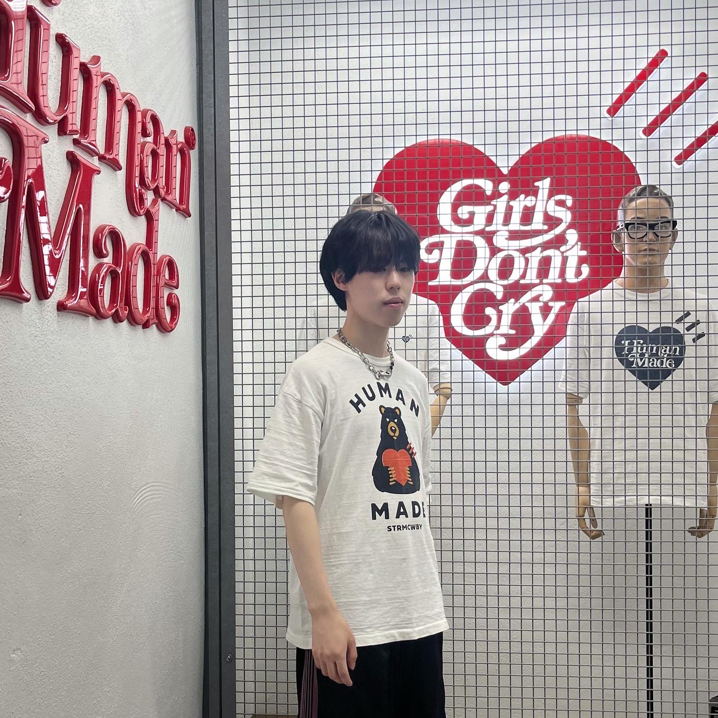 Human Made Graphic T-Shirt #13 White 착용 스타일