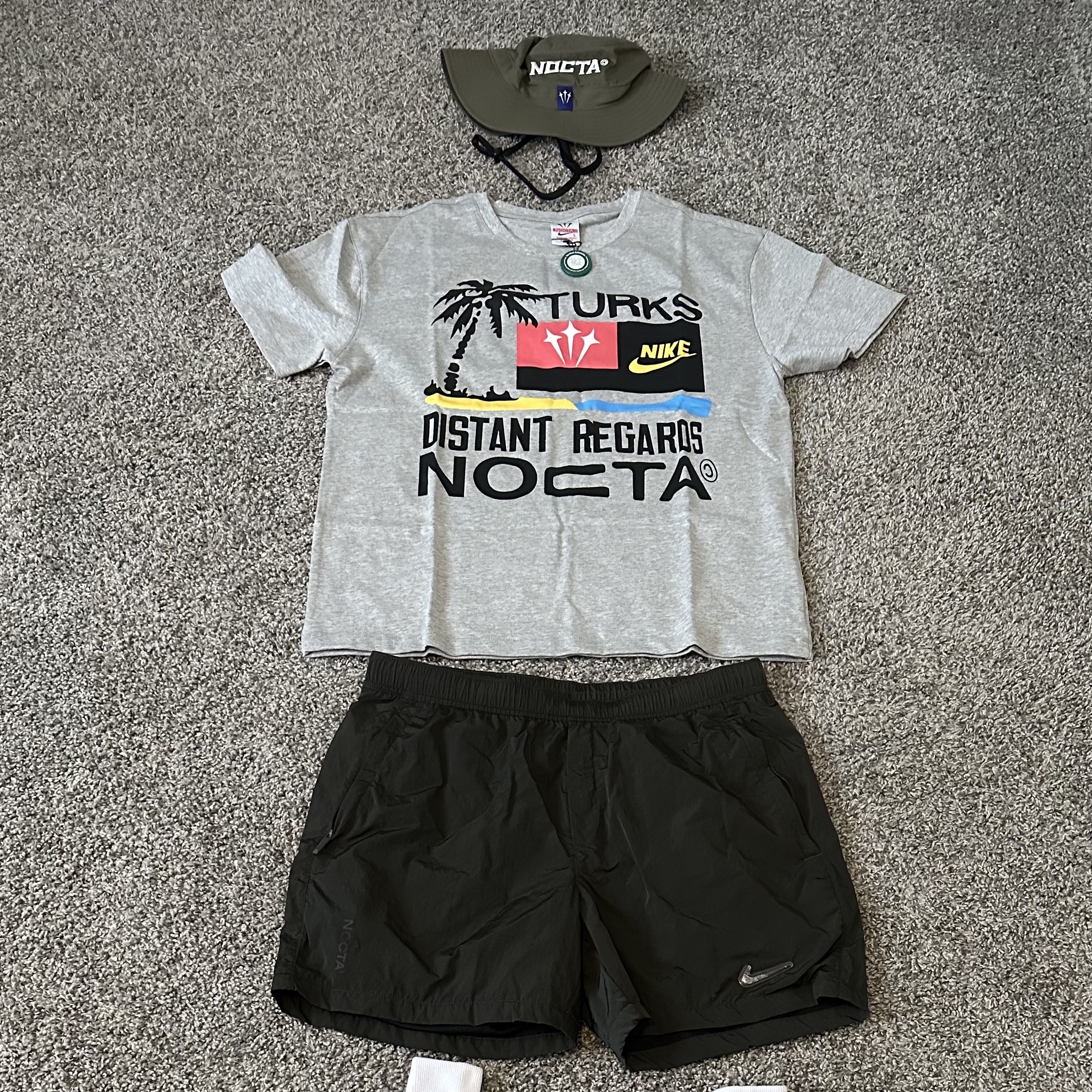 Nike x Drake Nocta Shorts Sequoia (DR2628-355) 착용 스타일